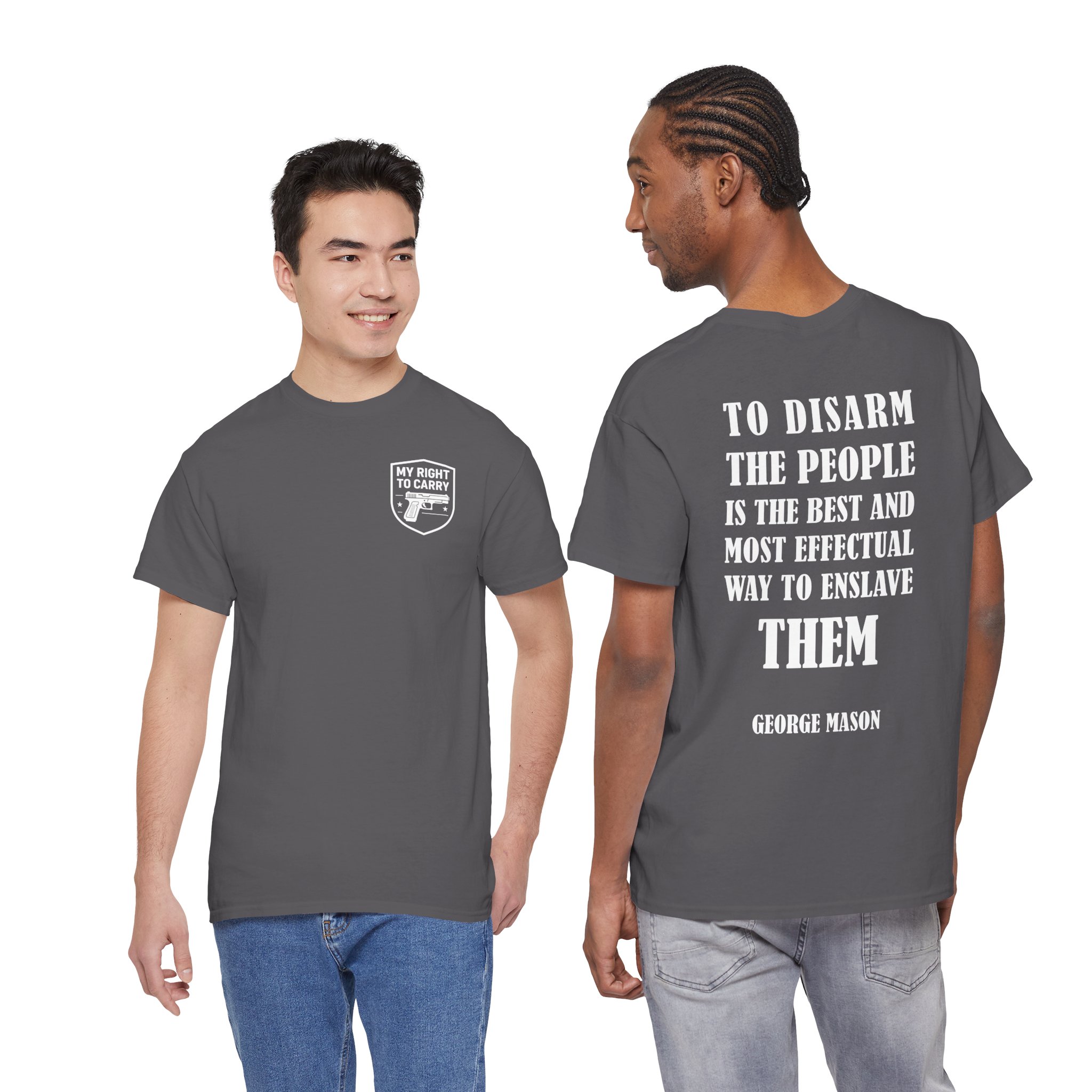 My Right To Carry Unisex Heavy Cotton T-Shirt - Bold 2nd Amendment Graphic Tee for Patriots & Freedom Lovers - Image 19