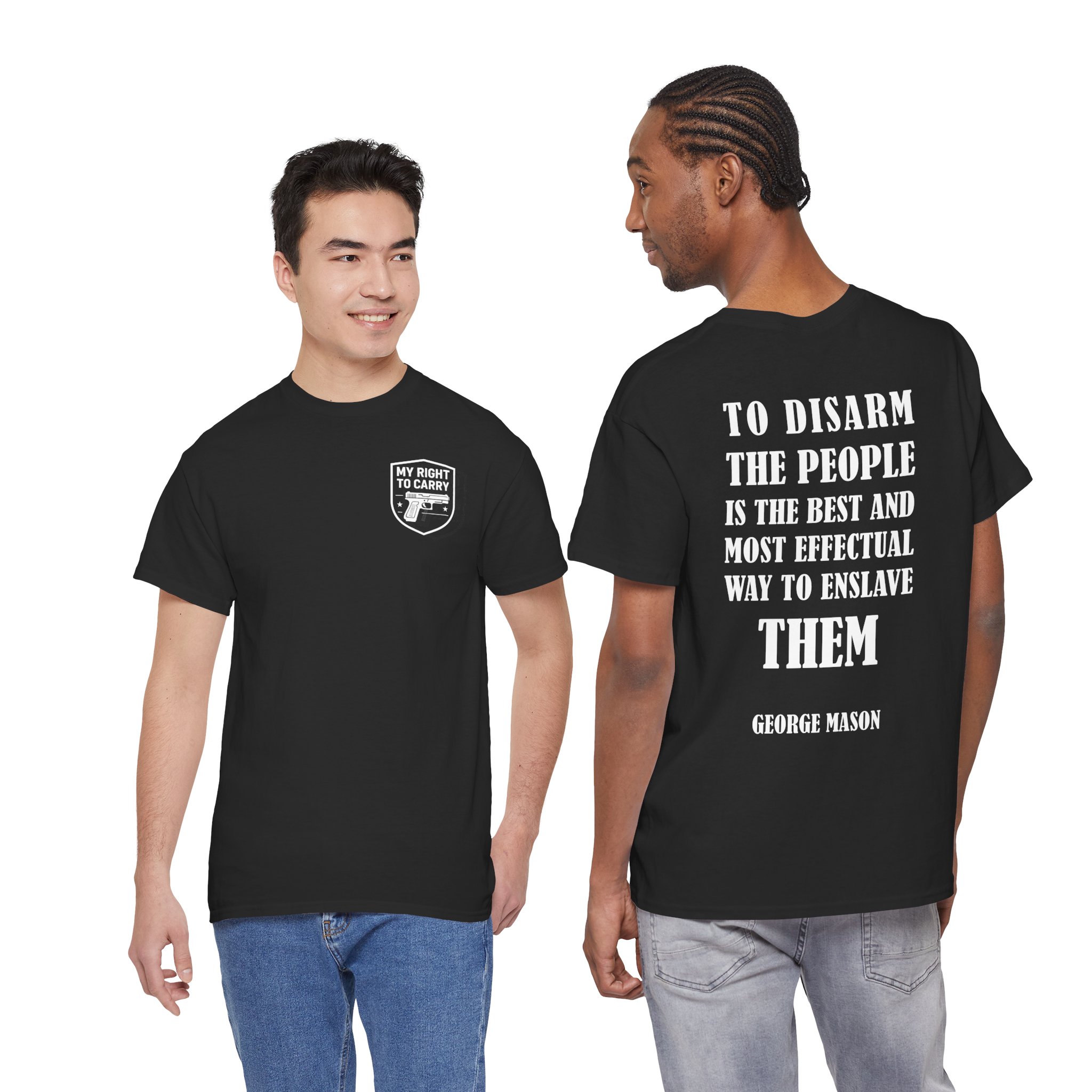 My Right To Carry Unisex Heavy Cotton T-Shirt - Bold 2nd Amendment Graphic Tee for Patriots & Freedom Lovers - Image 7