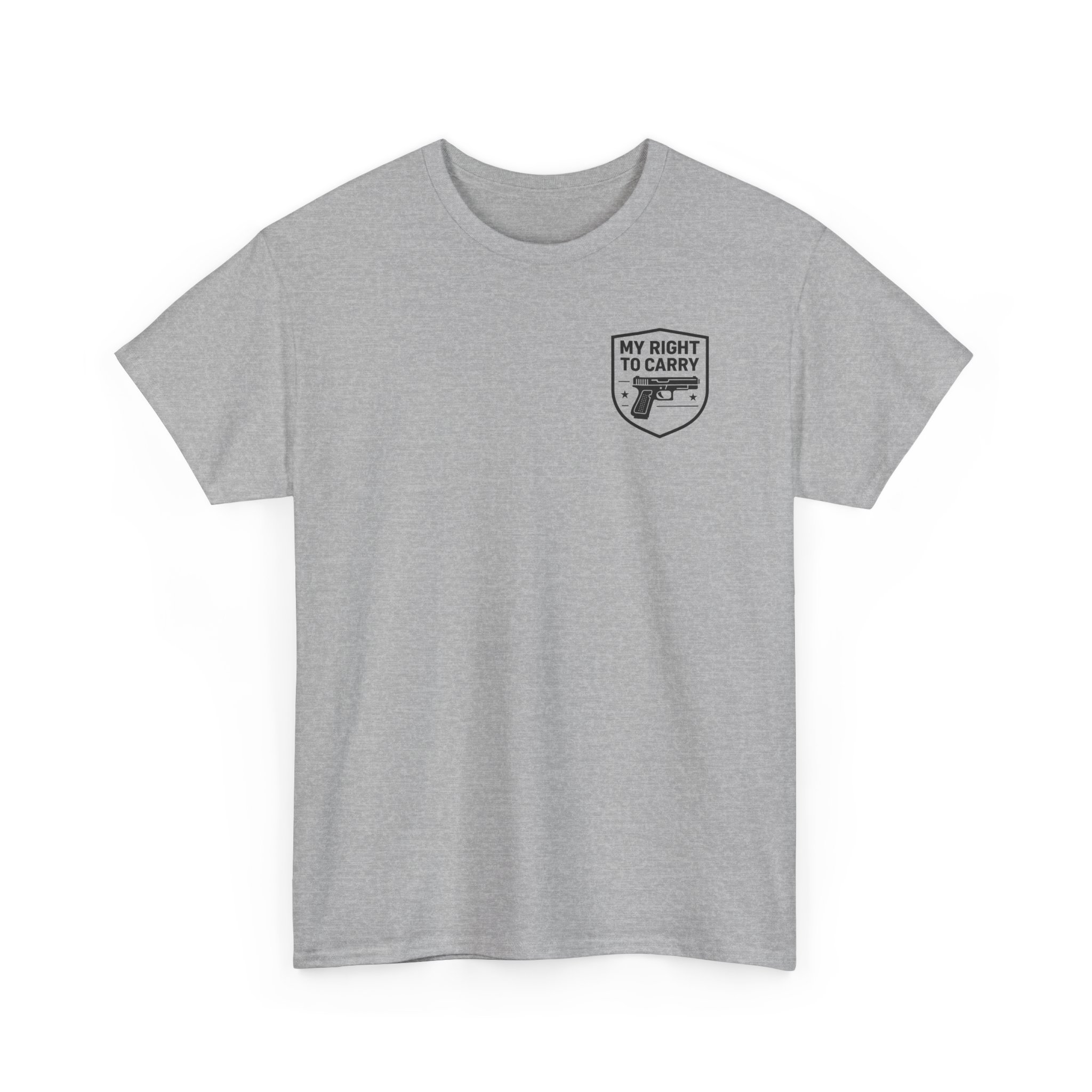 My Right To Carry Unisex Heavy Cotton T-Shirt - Bold 2nd Amendment Graphic Tee for Patriots & Freedom Lovers - Image 8