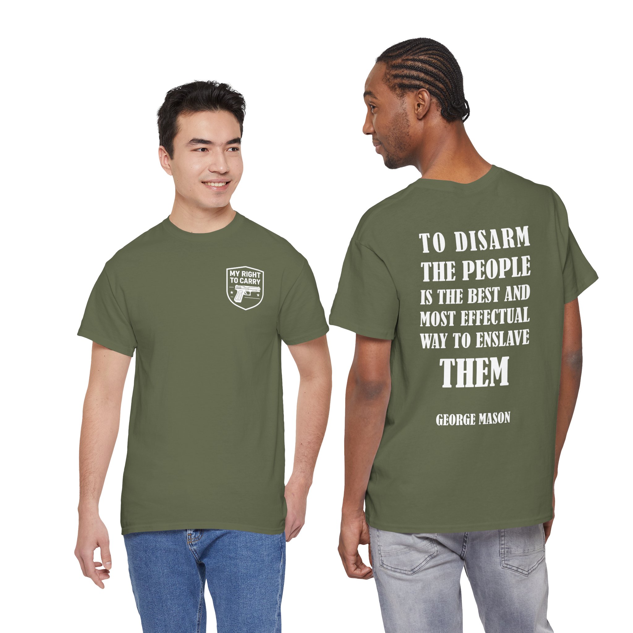 My Right To Carry Unisex Heavy Cotton T-Shirt - Bold 2nd Amendment Graphic Tee for Patriots & Freedom Lovers - Image 15