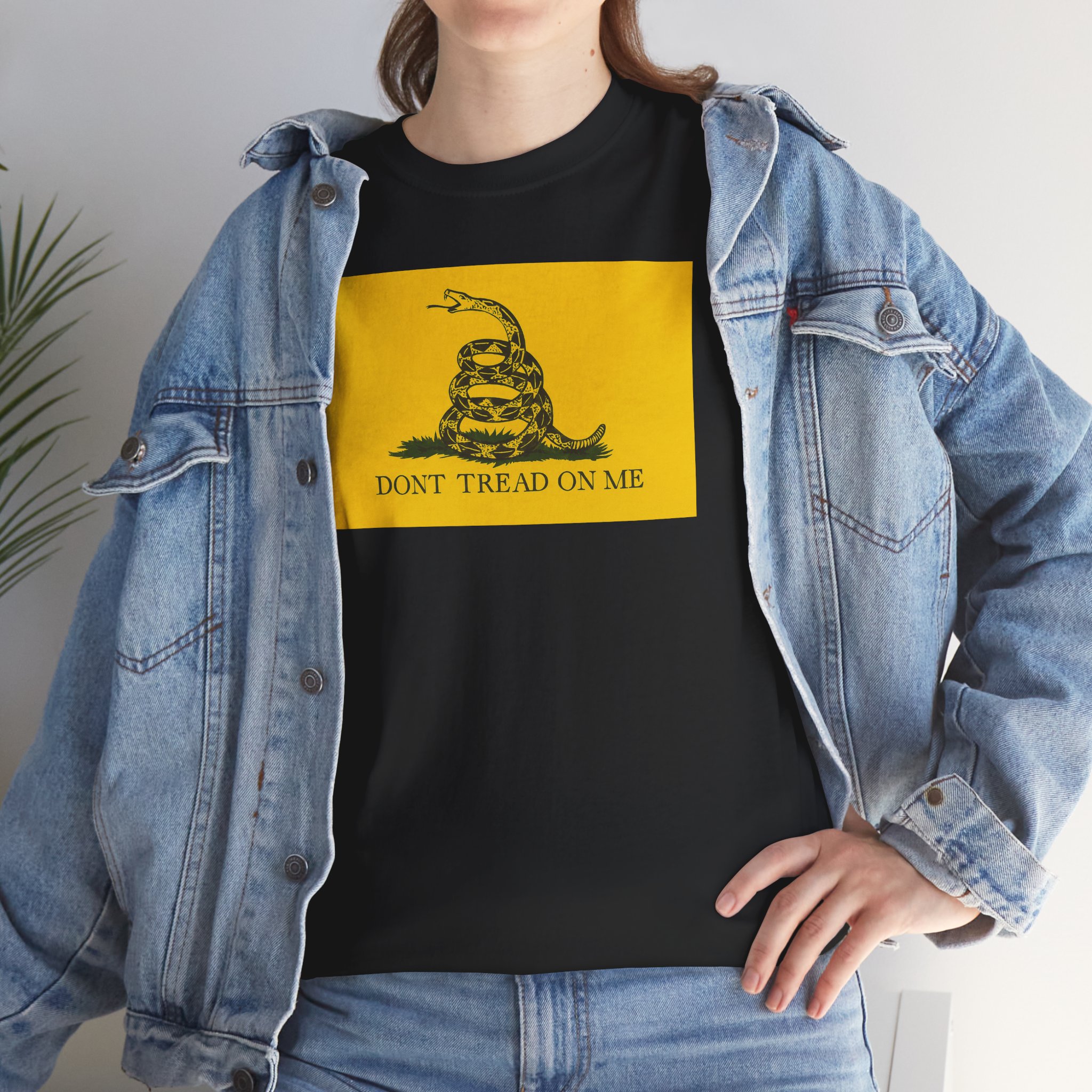 Don’t Tread on Me T-Shirt – Gadsden Flag Graphic Tee, Bold Patriotic Statement - Unisex Heavy Cotton Tee - Image 6