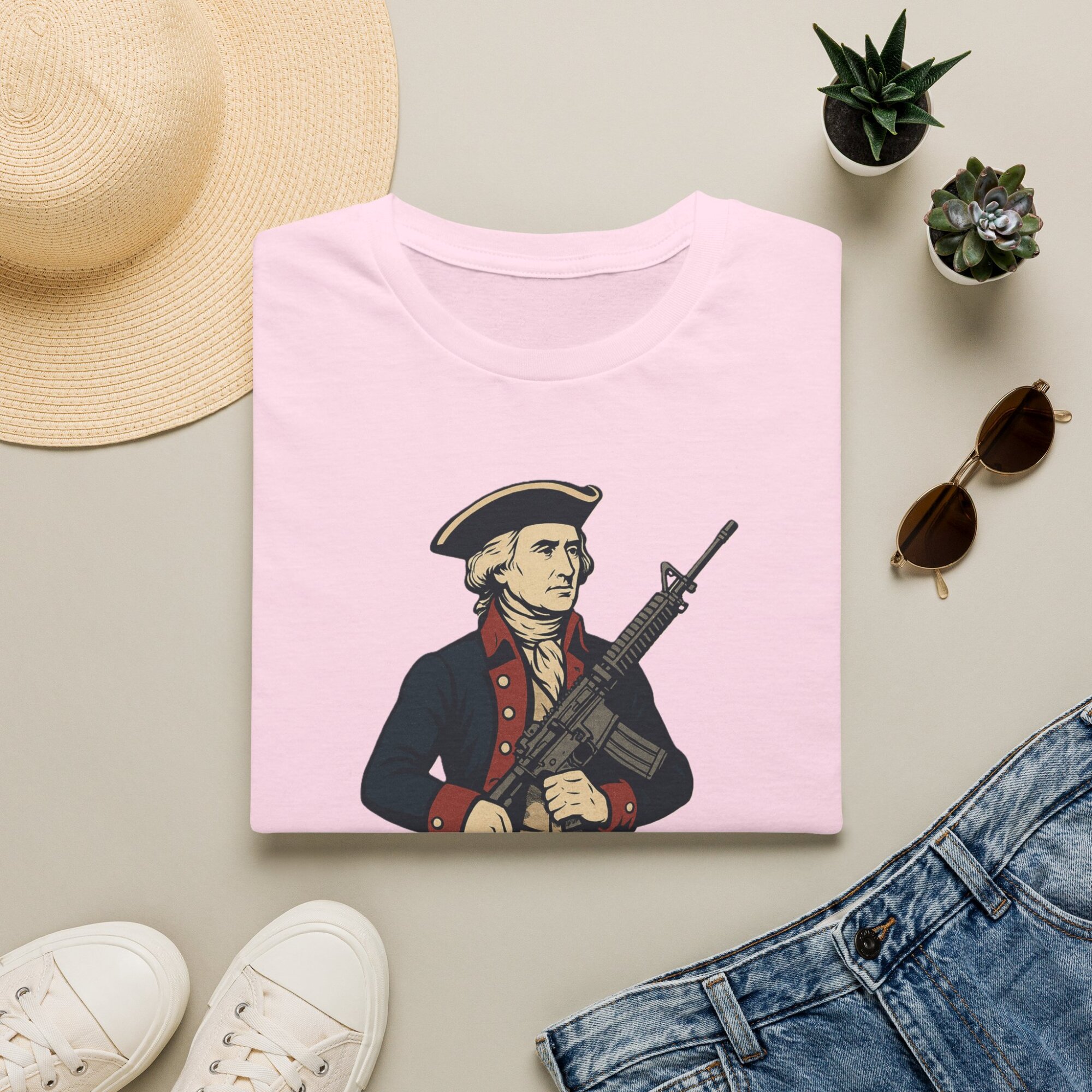 “Dangerous Liberty” Thomas Jefferson Quote T-Shirt – Revolutionary War Style with Modern AR-15 – Patriotic Graphic Tee - Image 29
