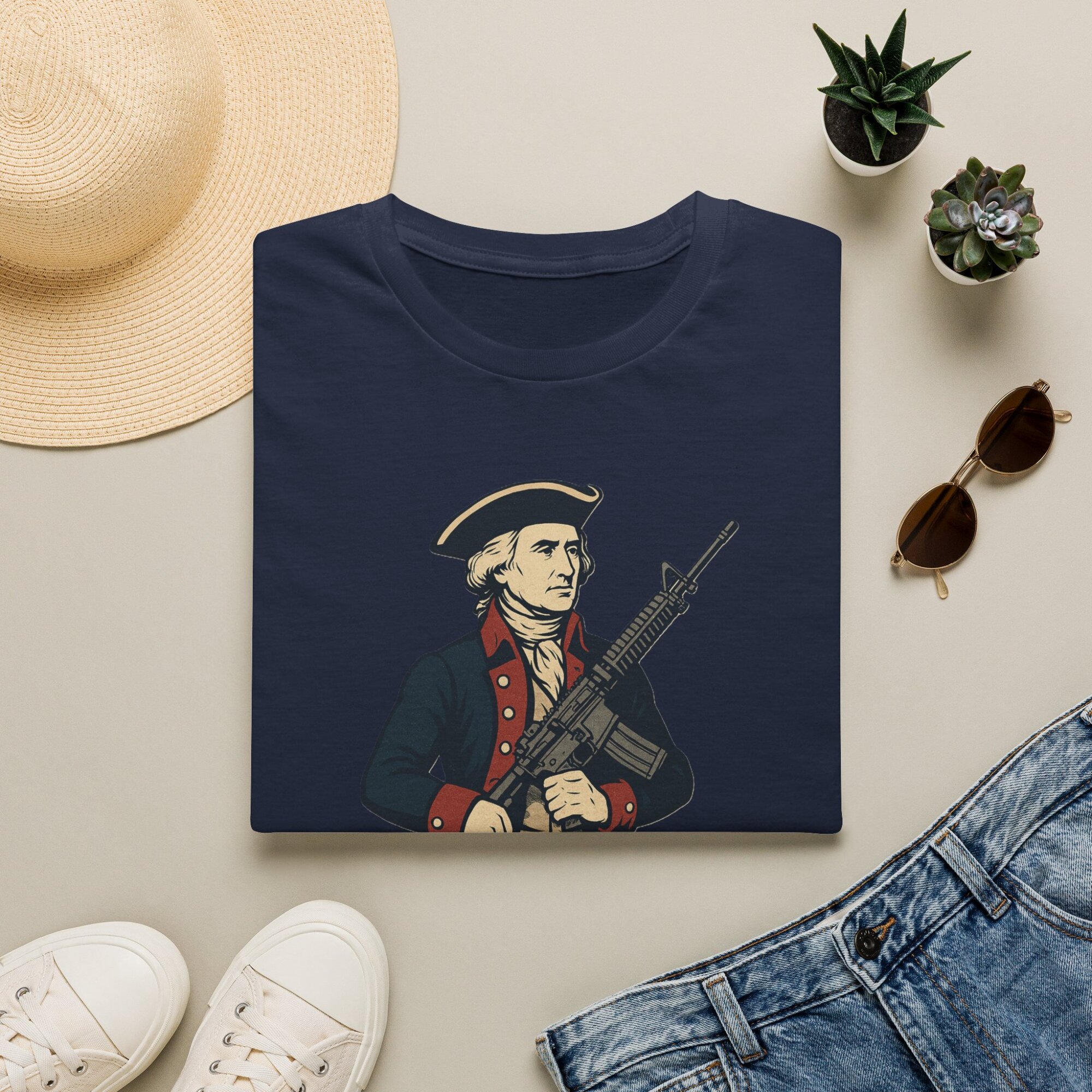 “Dangerous Liberty” Thomas Jefferson Quote T-Shirt – Revolutionary War Style with Modern AR-15 – Patriotic Graphic Tee - Image 25