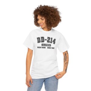 DD-214 Veteran T-Shirt | Military Service Pride Tee - Unisex Heavy Cotton Tee
