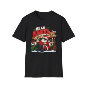 Dear Santa Christmas Santa T-Shirt S010
