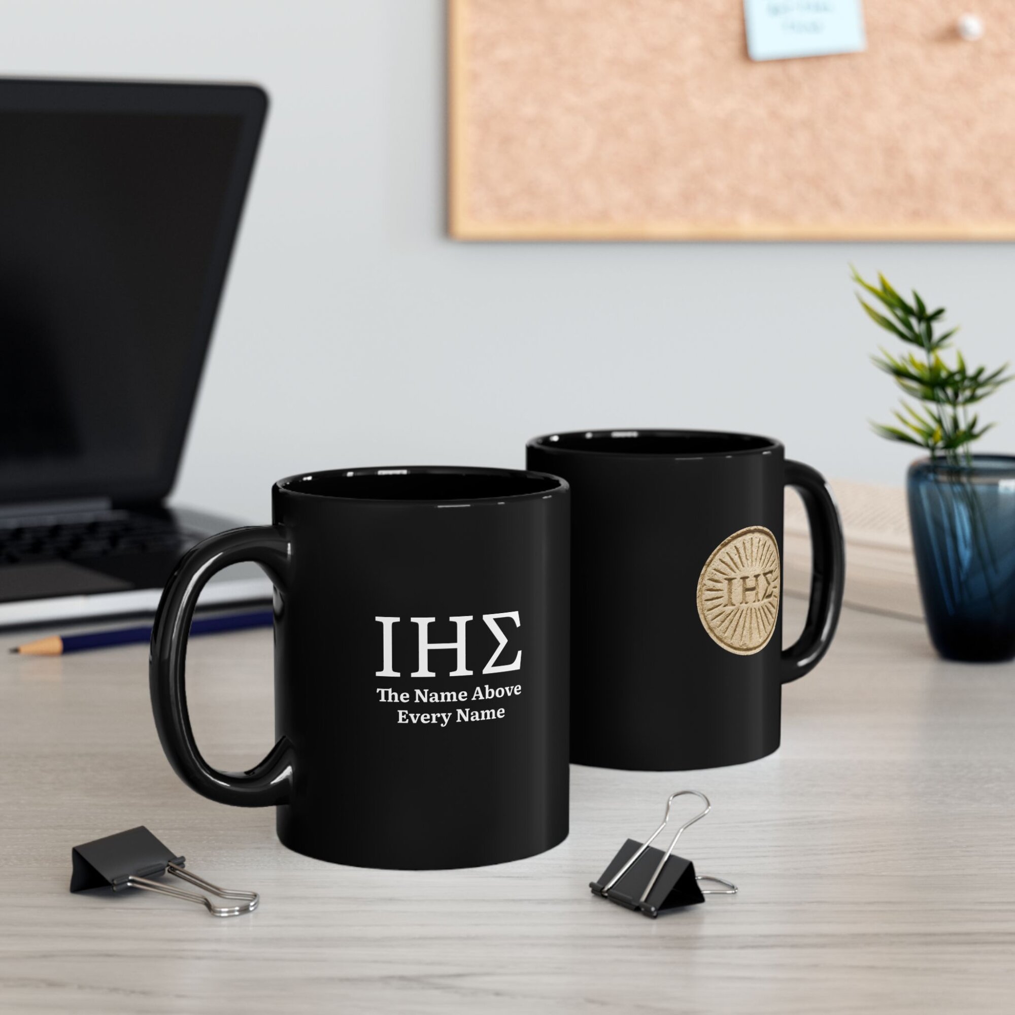 Mug - Greek Christogram - The Name Above Every Name - Christian Coffee Cup - Faith Gift - Bible Verse Mug 11oz - Image 3