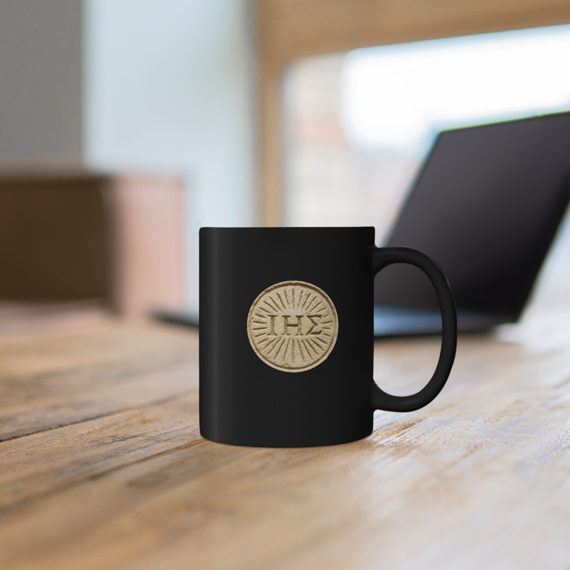 Mug - Greek Christogram - The Name Above Every Name - Christian Coffee Cup - Faith Gift - Bible Verse Mug 11oz - Image 2