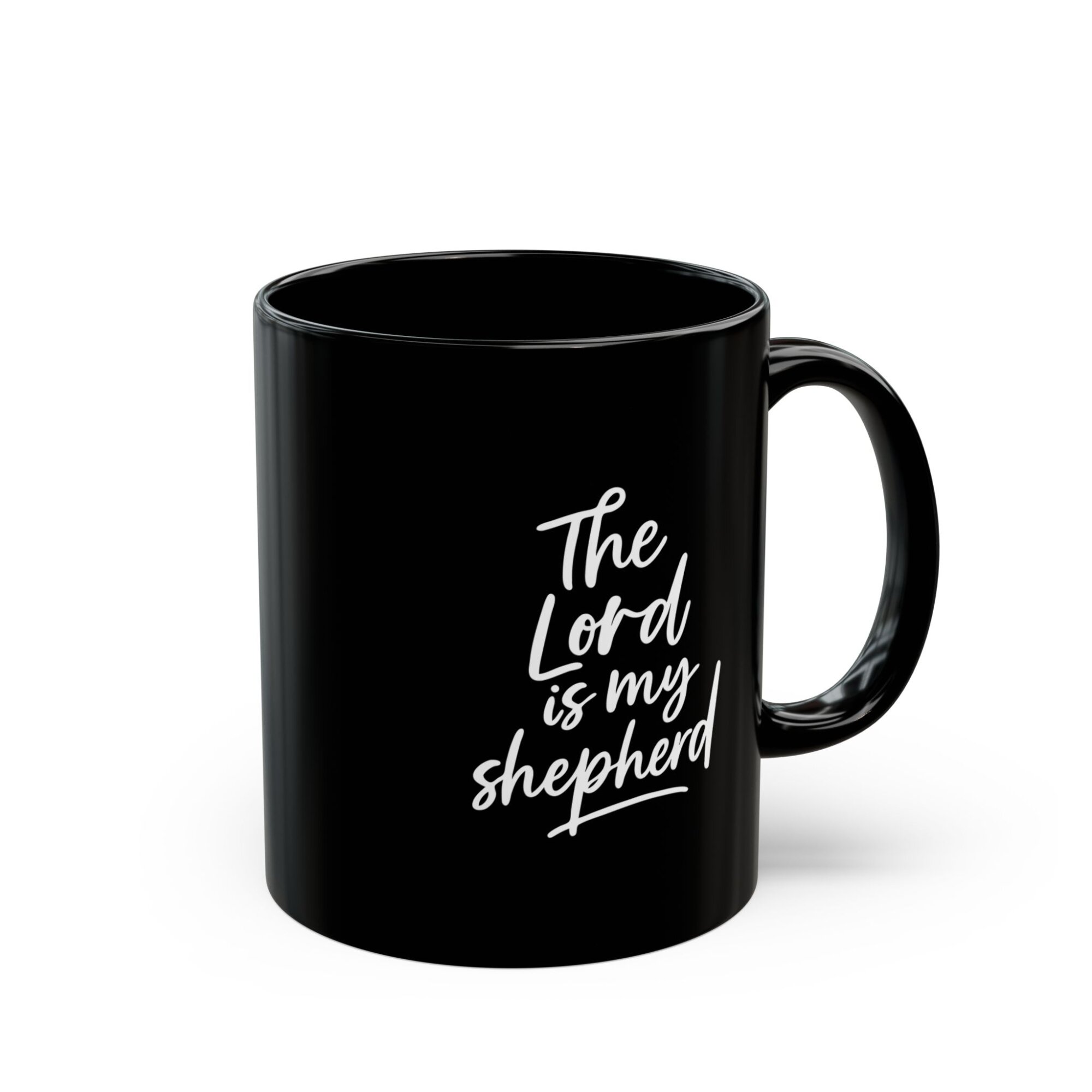 The Lord Is My Shepherd Mug - Modern Script Mug 11oz - Image 4