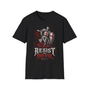 Resist Devil Knight Graphic T-Shirt C016