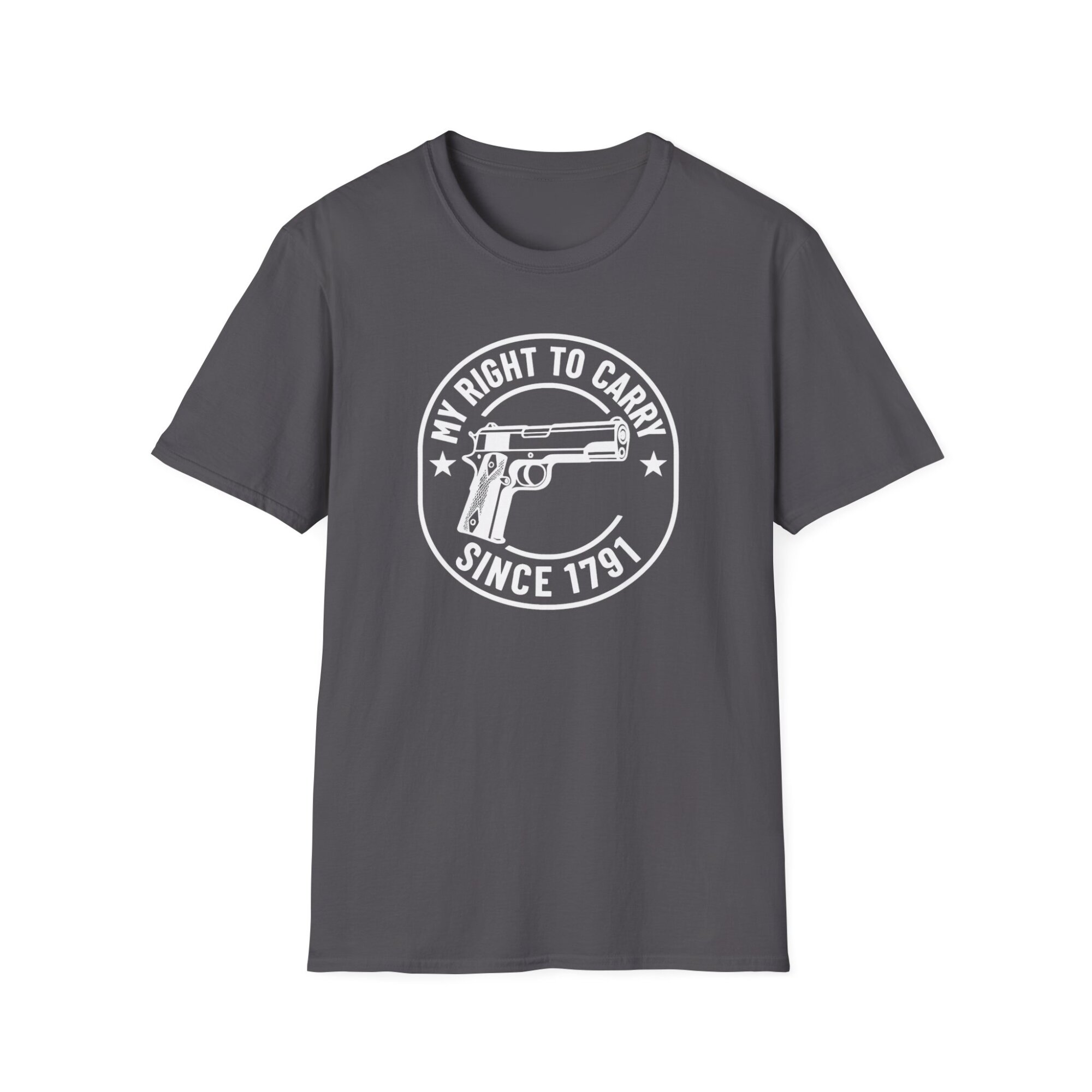 My Right to Carry Tee, Unisex Heavy Cotton Tee for Gun Enthusiasts - A091 - Image 5