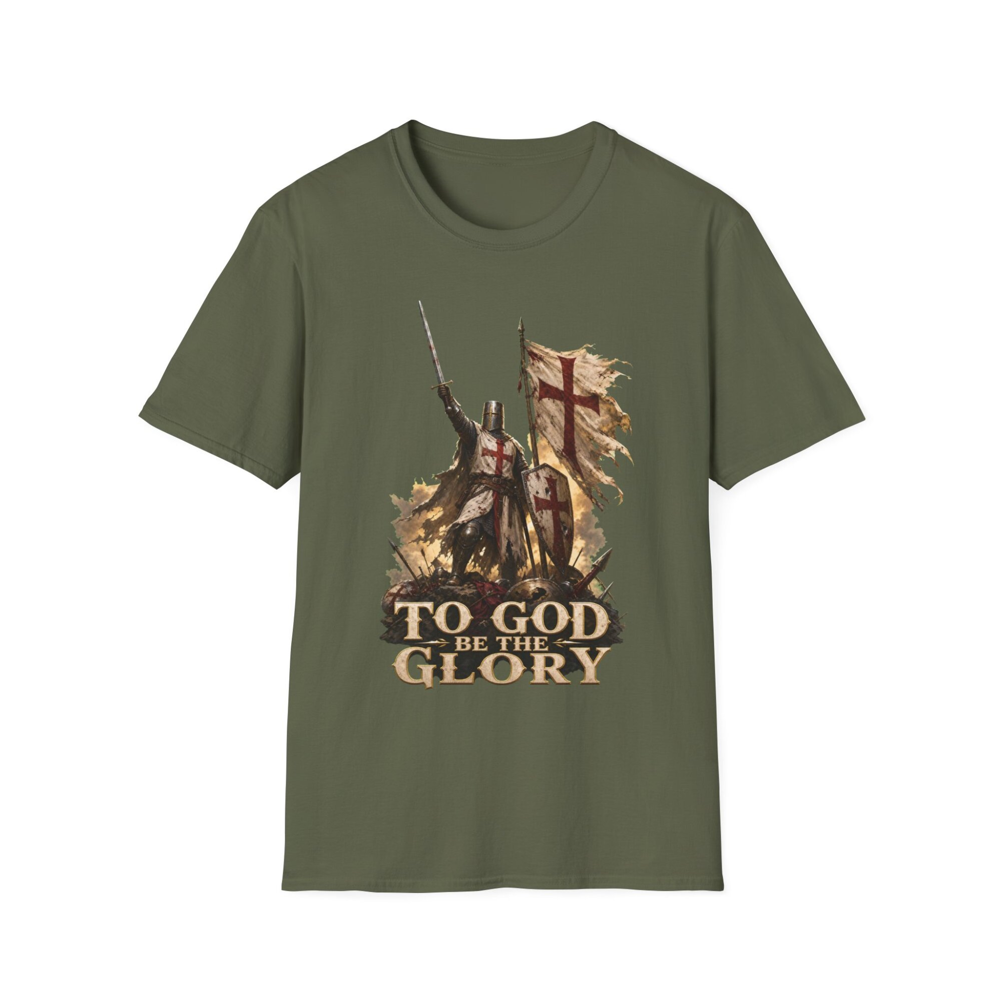 To God Be the Glory Christian Cross T-Shirt C011 - Image 4