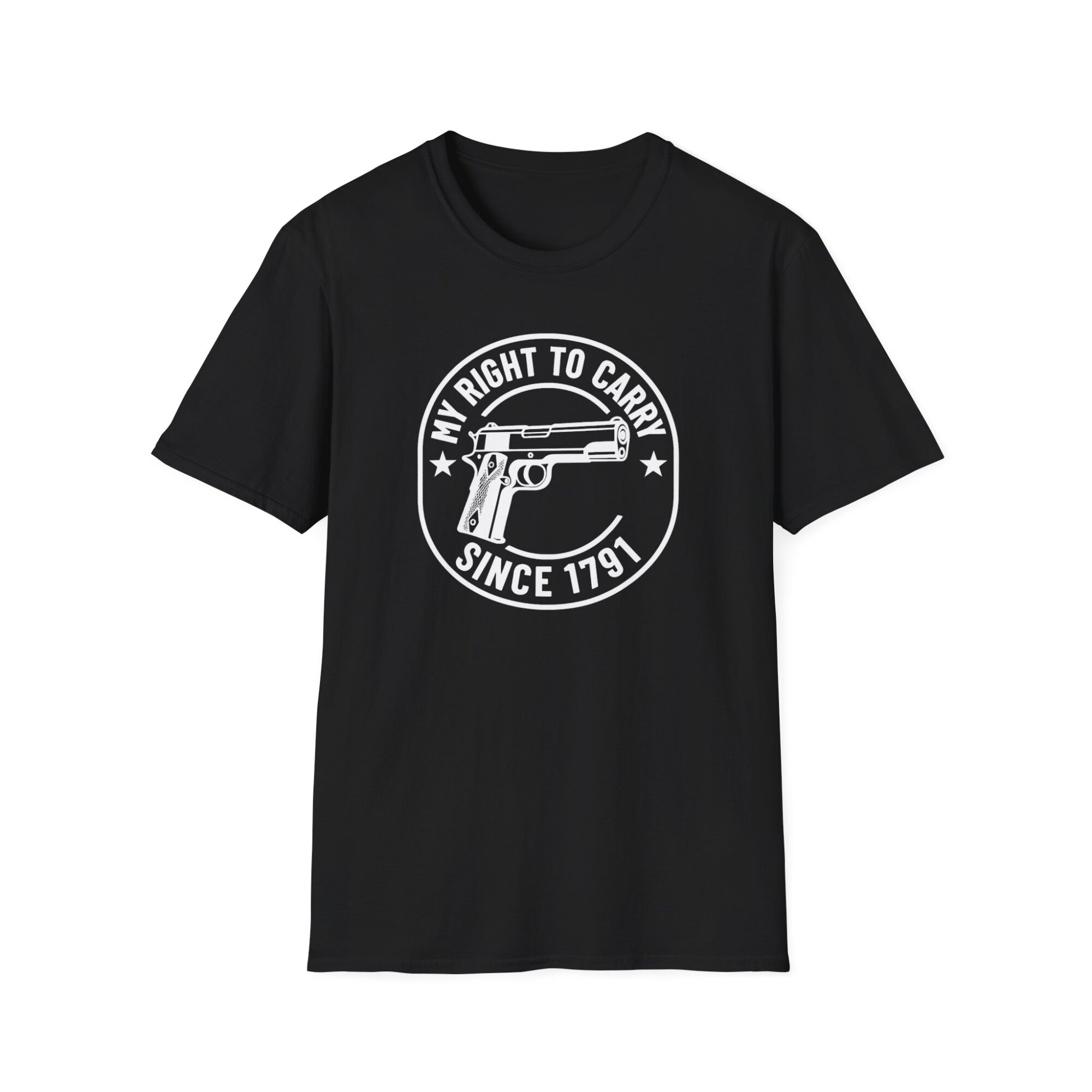 My Right to Carry Tee, Unisex Heavy Cotton Tee for Gun Enthusiasts - A091 - Image 2