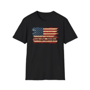 Distressed American Flag - We the People T-Shirt - Patriotic Vintage Grunge Design - A069