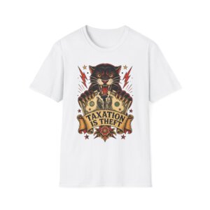 Taxation Is Theft Panther Graphic T-Shirt P004