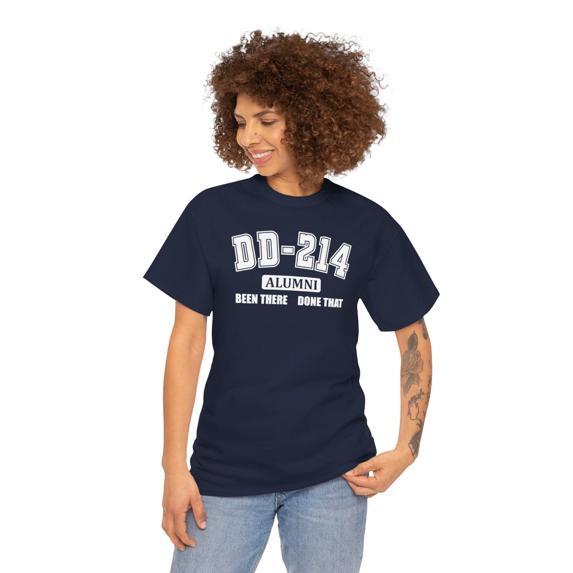 DD-214 Veteran T-Shirt | Military Service Pride Tee - Unisex Heavy Cotton Tee - Image 10