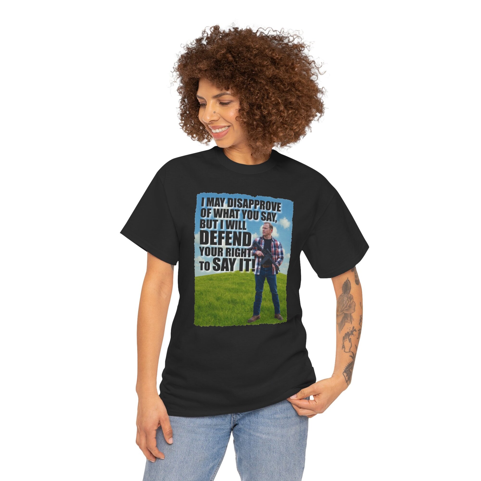 Free Speech T-Shirt - I May Disapprove Quote - Patriotic First Amendment Tee - Image 4
