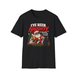 I've Been Naughty Santa Christmas T-Shirt S006