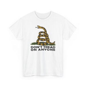 Dont Tread On Anyone T-Shirt - Modern Gadsden Flag Graphic - Libertarian Freedom Tee