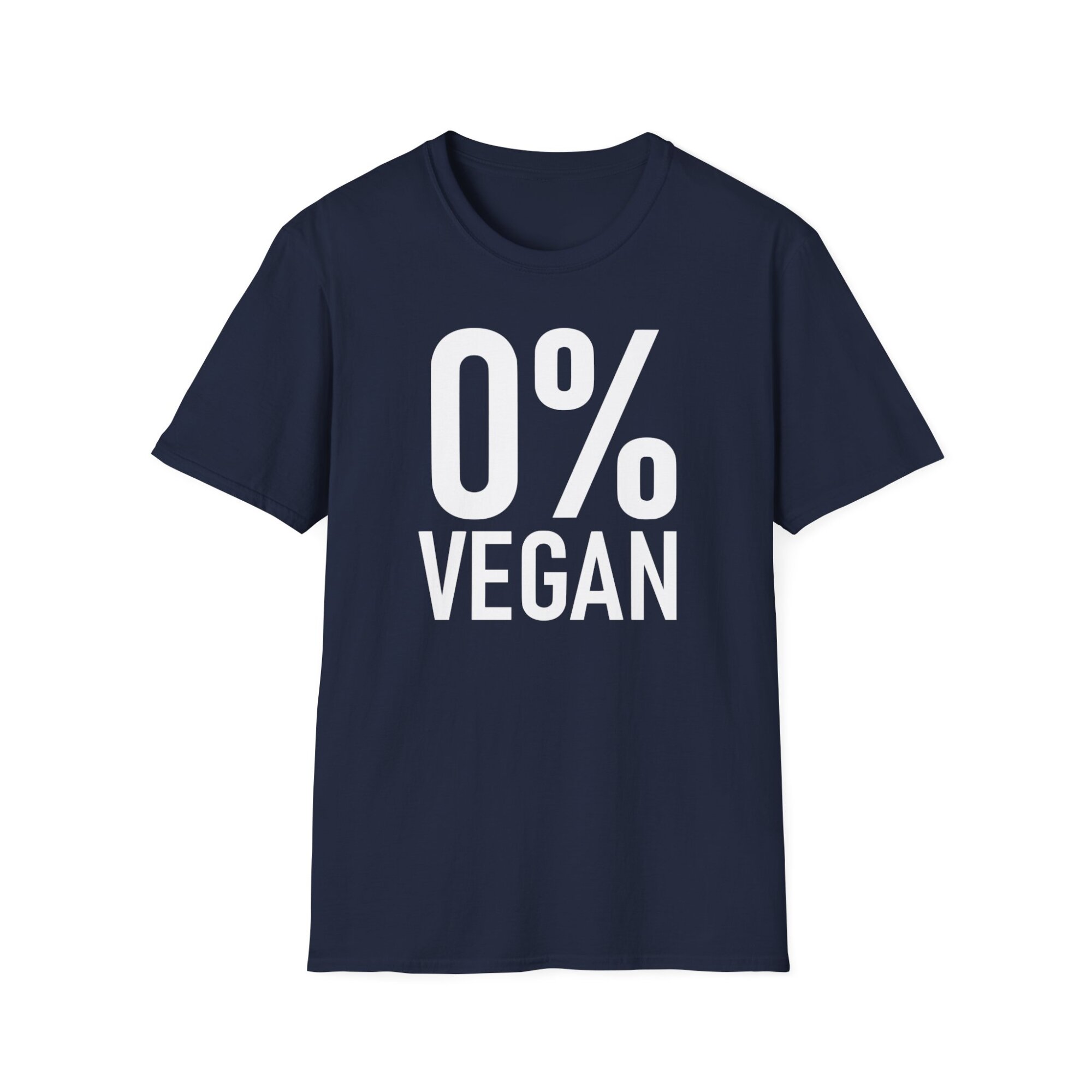 Zero Percent Vegan T-Shirt - Funny Carnivore Statement Tee - A078 - Image 6