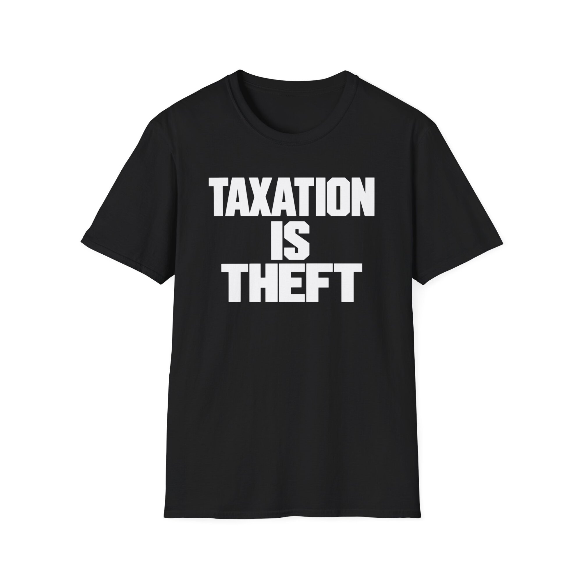 Taxation Is Theft T-Shirt - Bold Libertarian Graphic Tee P005 - Image 2