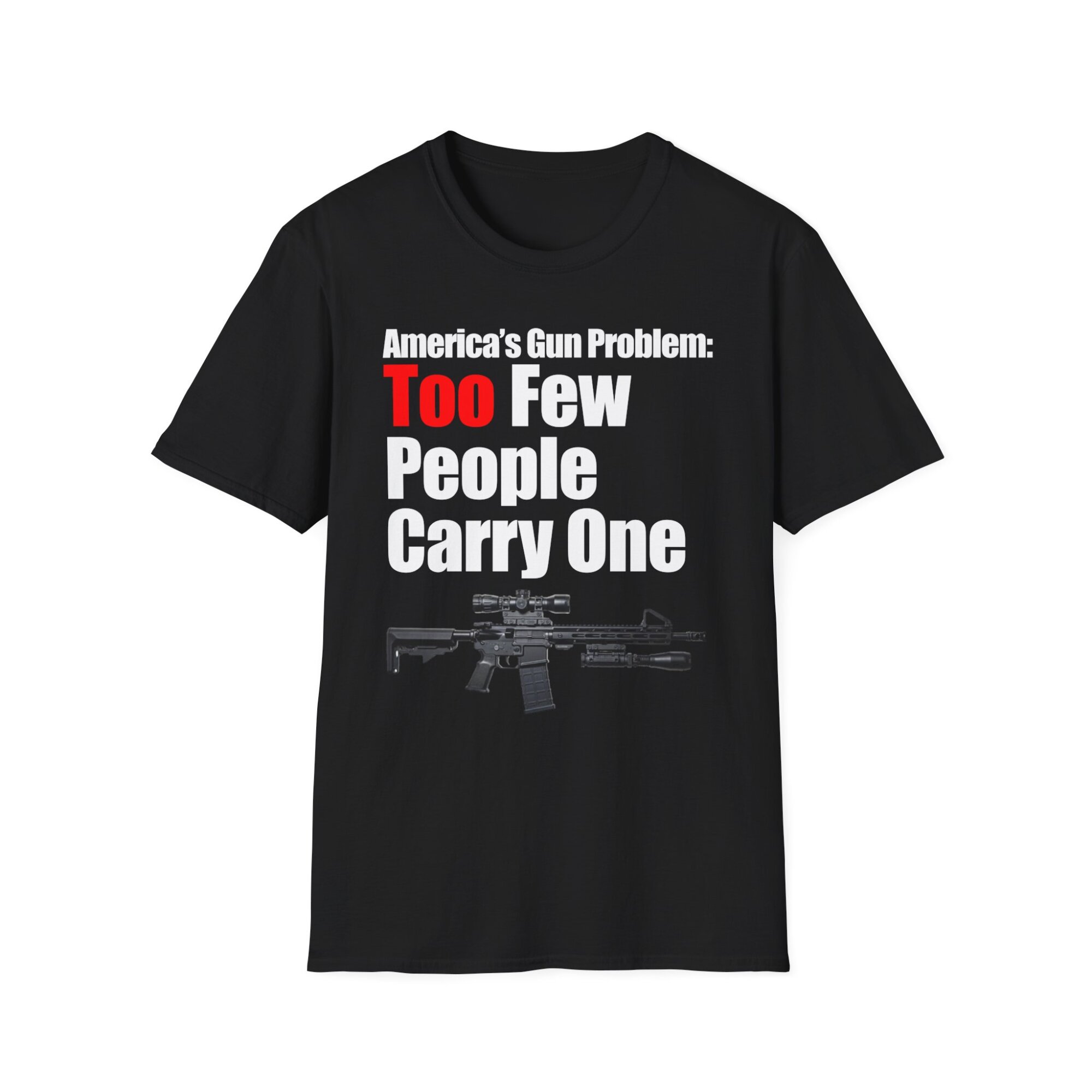 Americas Gun Problem T-Shirt - 2nd Amendment Support Tee Patriotic Pro-Gun Shirt A065 - Image 2