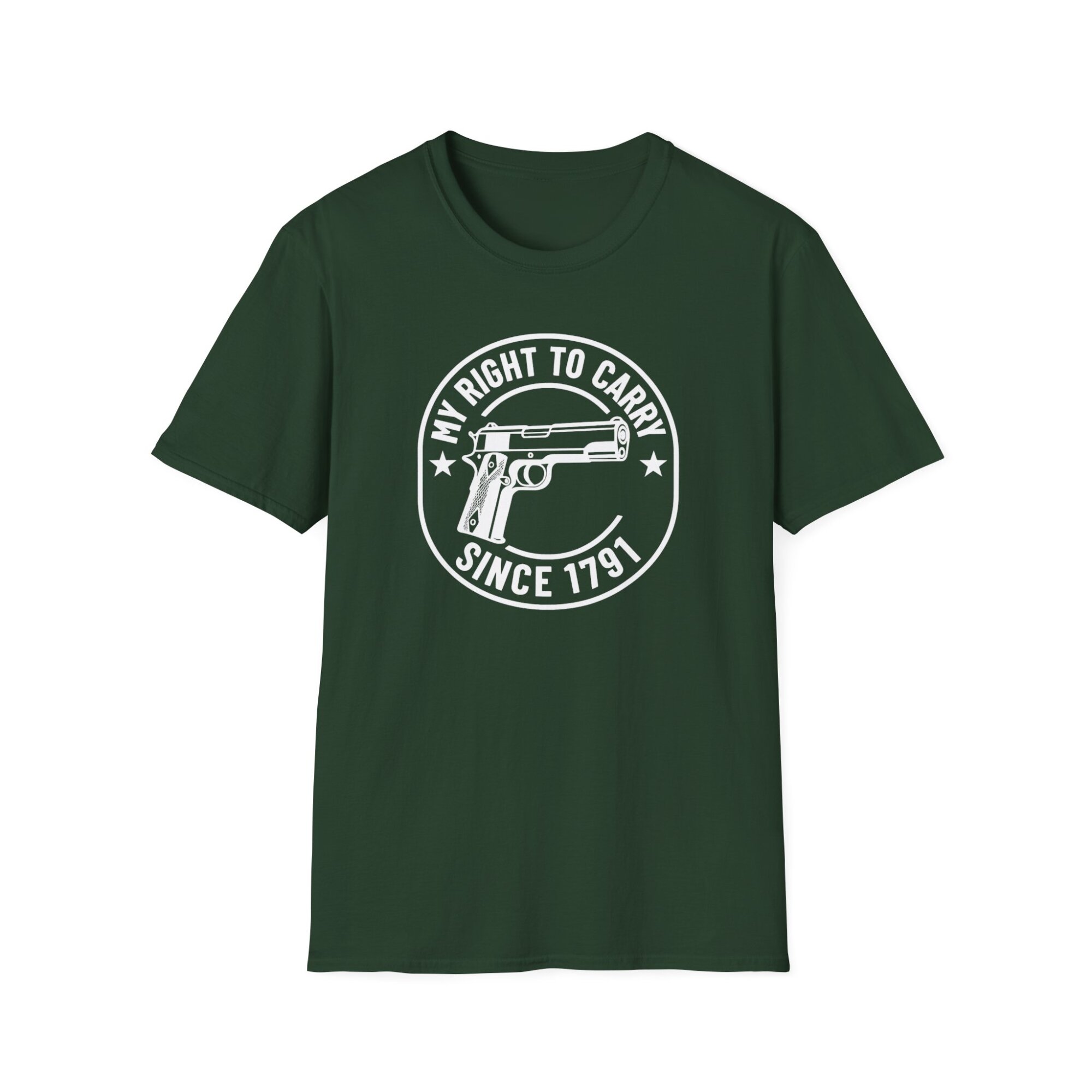 My Right to Carry Tee, Unisex Heavy Cotton Tee for Gun Enthusiasts - A091 - Image 4