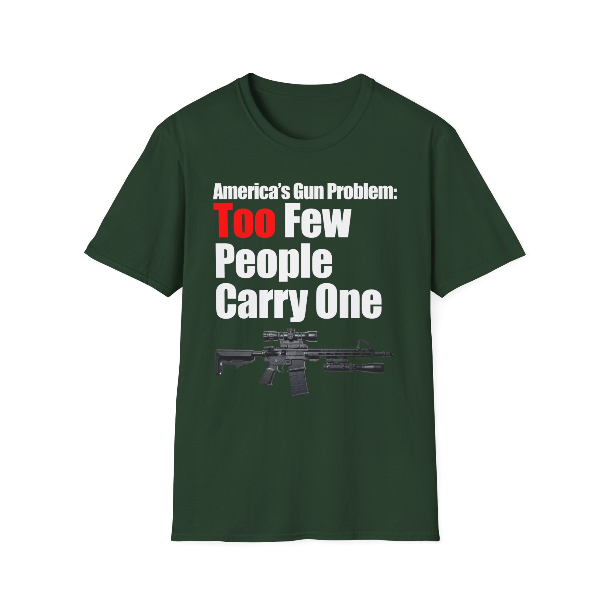 Americas Gun Problem T-Shirt - 2nd Amendment Support Tee Patriotic Pro-Gun Shirt A065 - Image 4