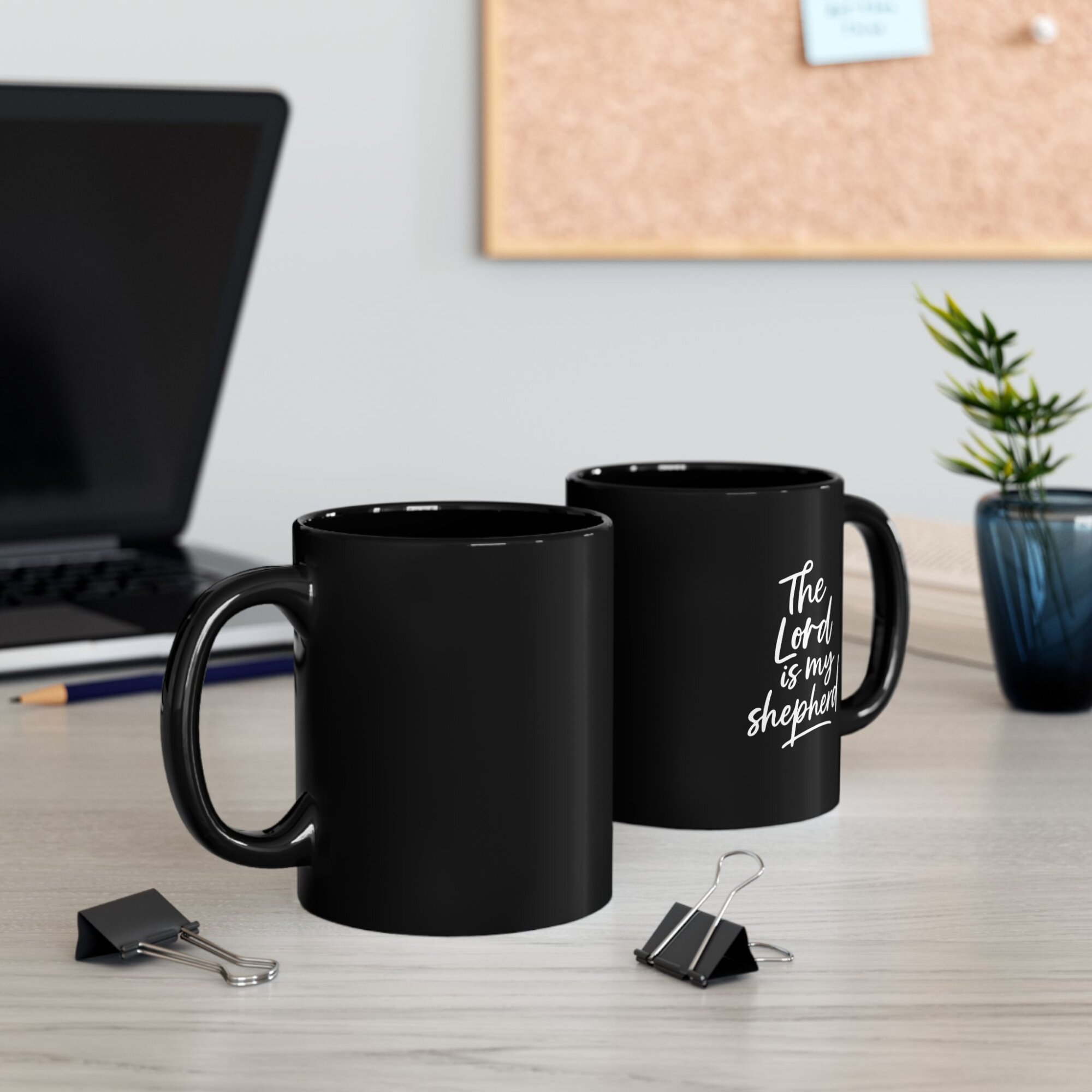 The Lord Is My Shepherd Mug - Modern Script Mug 11oz - Image 3