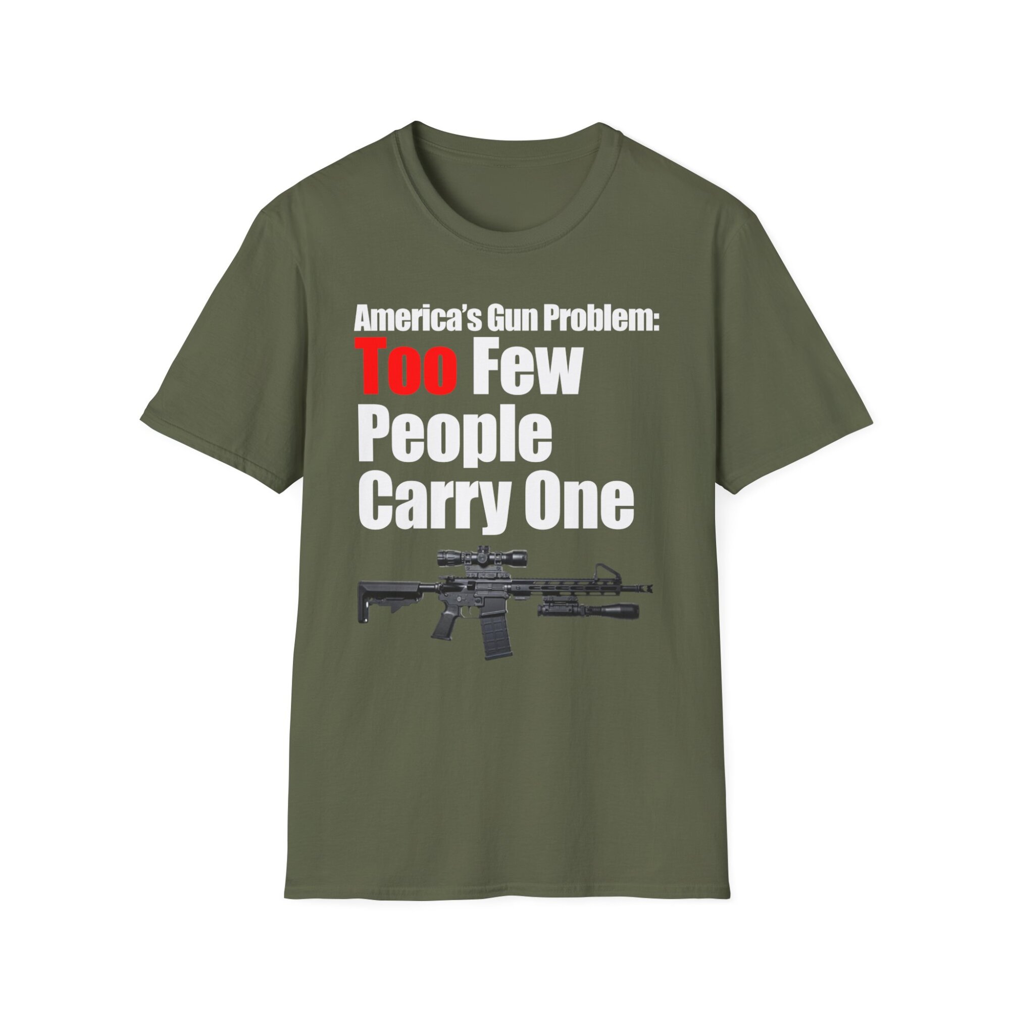 Americas Gun Problem T-Shirt - 2nd Amendment Support Tee Patriotic Pro-Gun Shirt A065 - Image 3