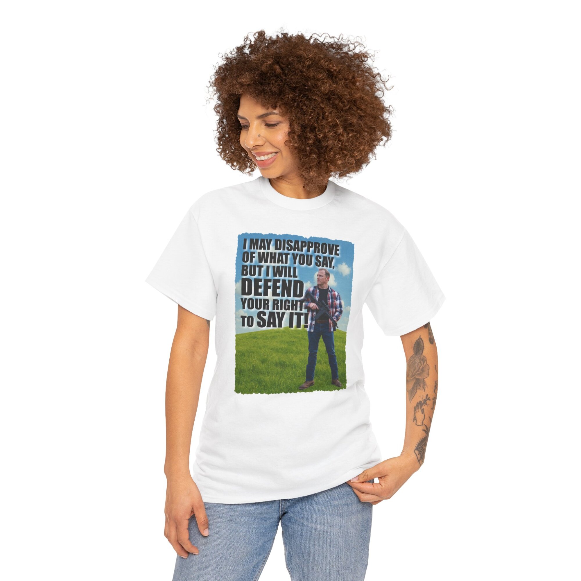 Free Speech T-Shirt - I May Disapprove Quote - Patriotic First Amendment Tee - Image 2