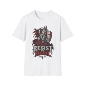 Resist Devil Knight Graphic T-Shirt C016