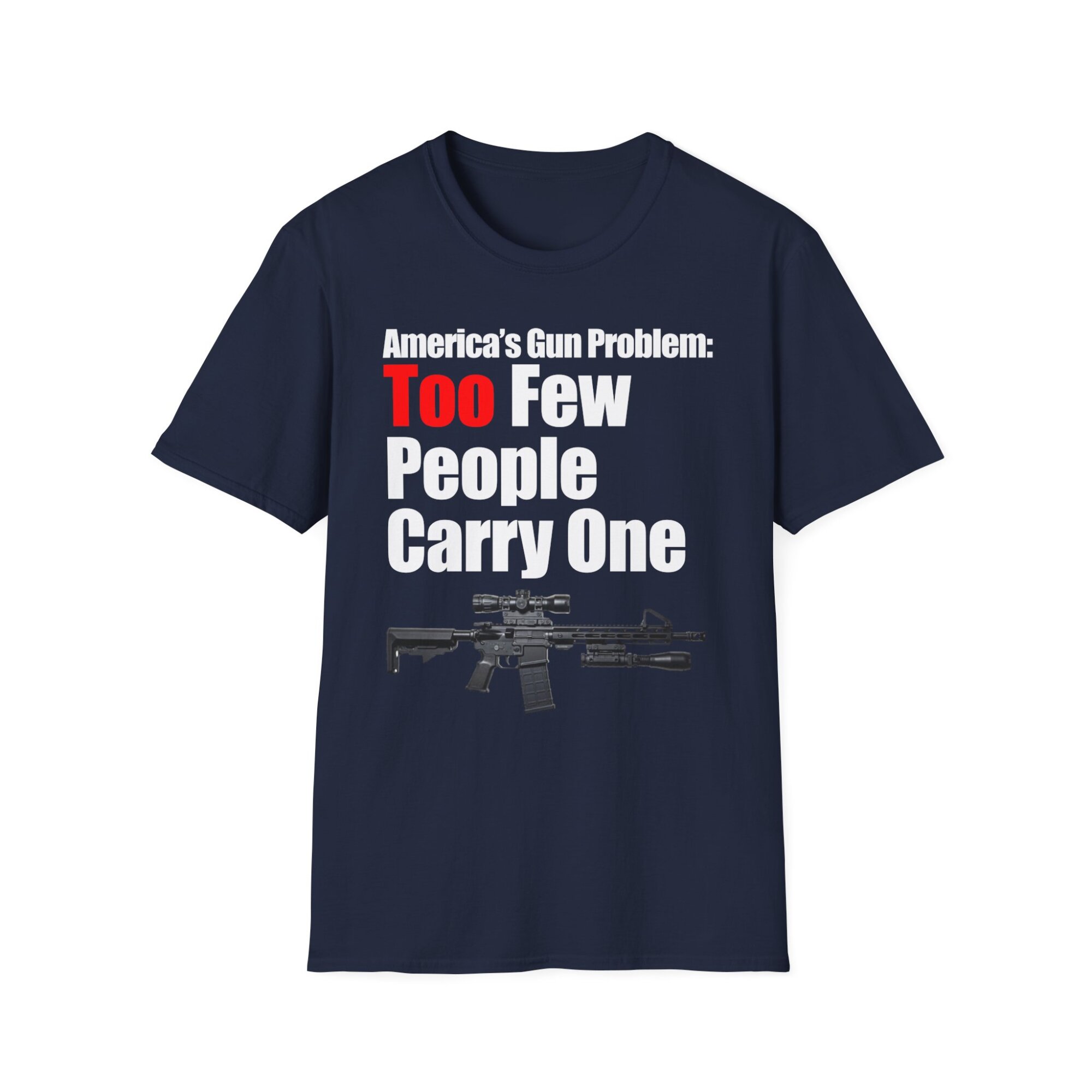 Americas Gun Problem T-Shirt - 2nd Amendment Support Tee Patriotic Pro-Gun Shirt A065 - Image 6