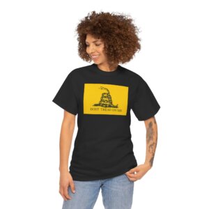 Dont Tread on Me T-Shirt - Gadsden Flag Graphic Tee, Bold Patriotic Statement - Unisex Heavy Cotton Tee
