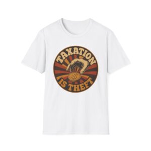 Taxation Is Theft Libertarian Emblem T-Shirt P002