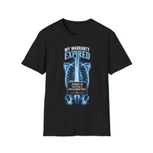 Expired Warranty X-Ray Skeleton T-Shirt | Caffeine Replacement Parts D004