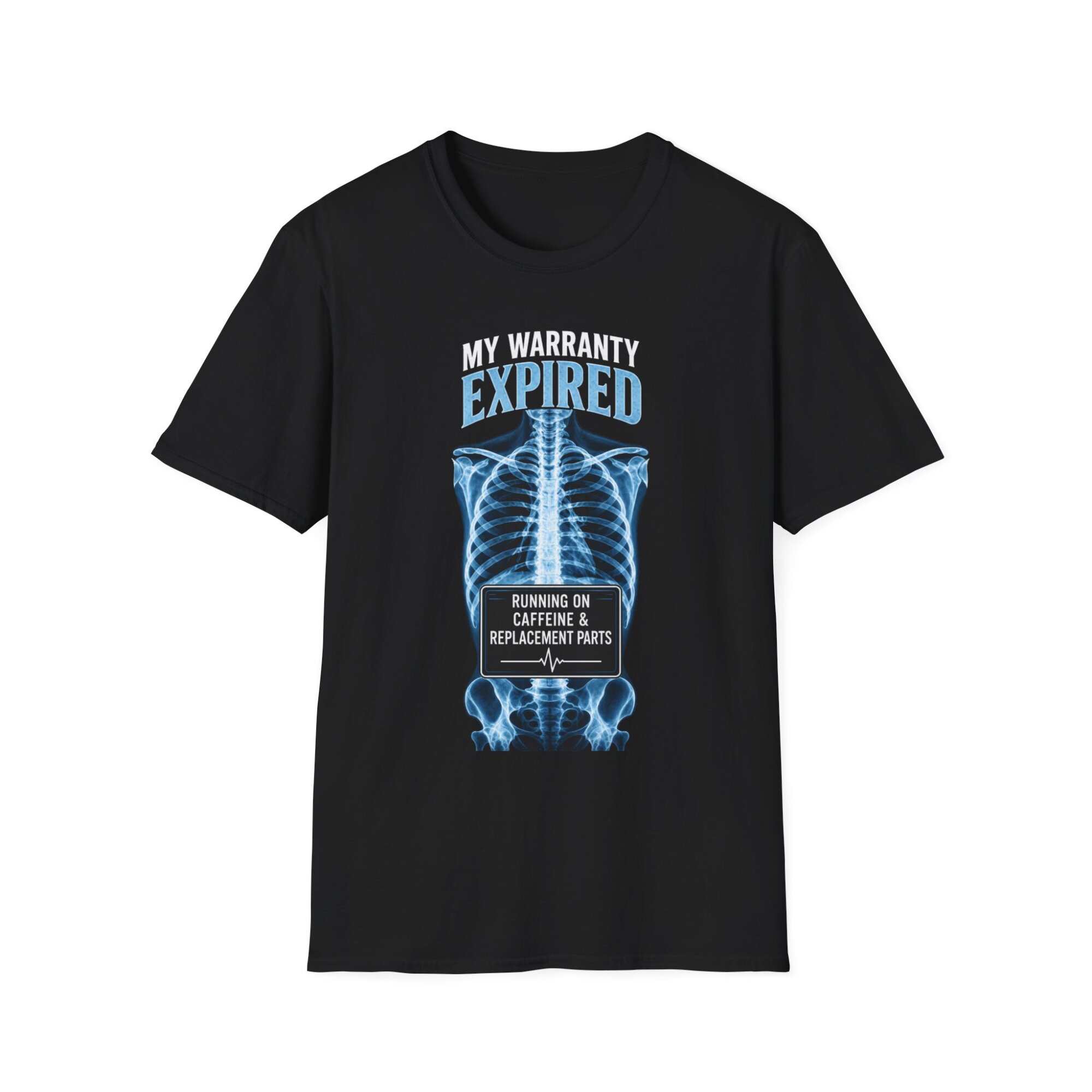 Expired Warranty X-Ray Skeleton T-Shirt | Caffeine Replacement Parts D004