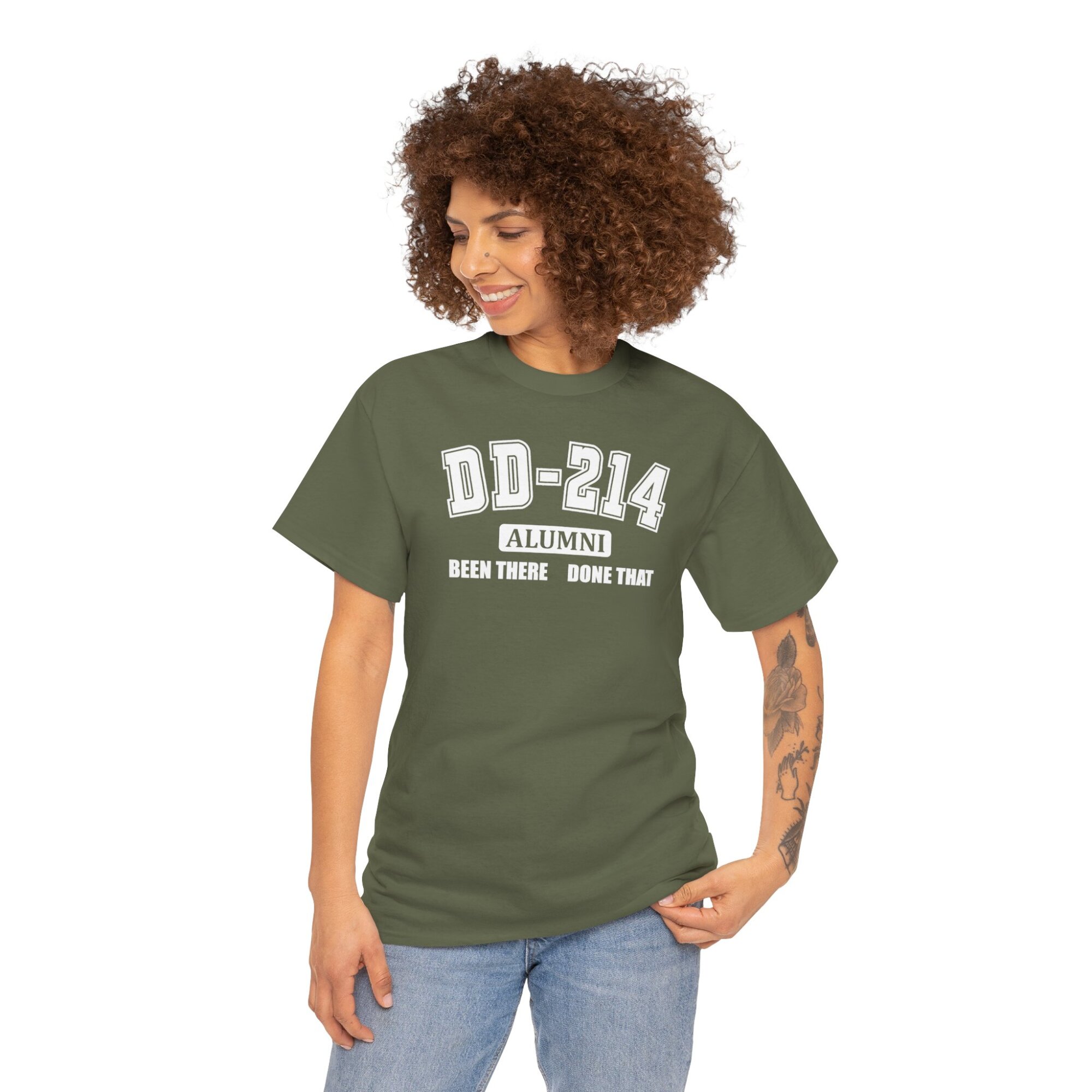 DD-214 Veteran T-Shirt | Military Service Pride Tee - Unisex Heavy Cotton Tee - Image 6