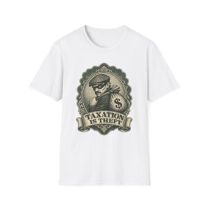 Taxation Is Theft Political Cartoon T-Shirt P003