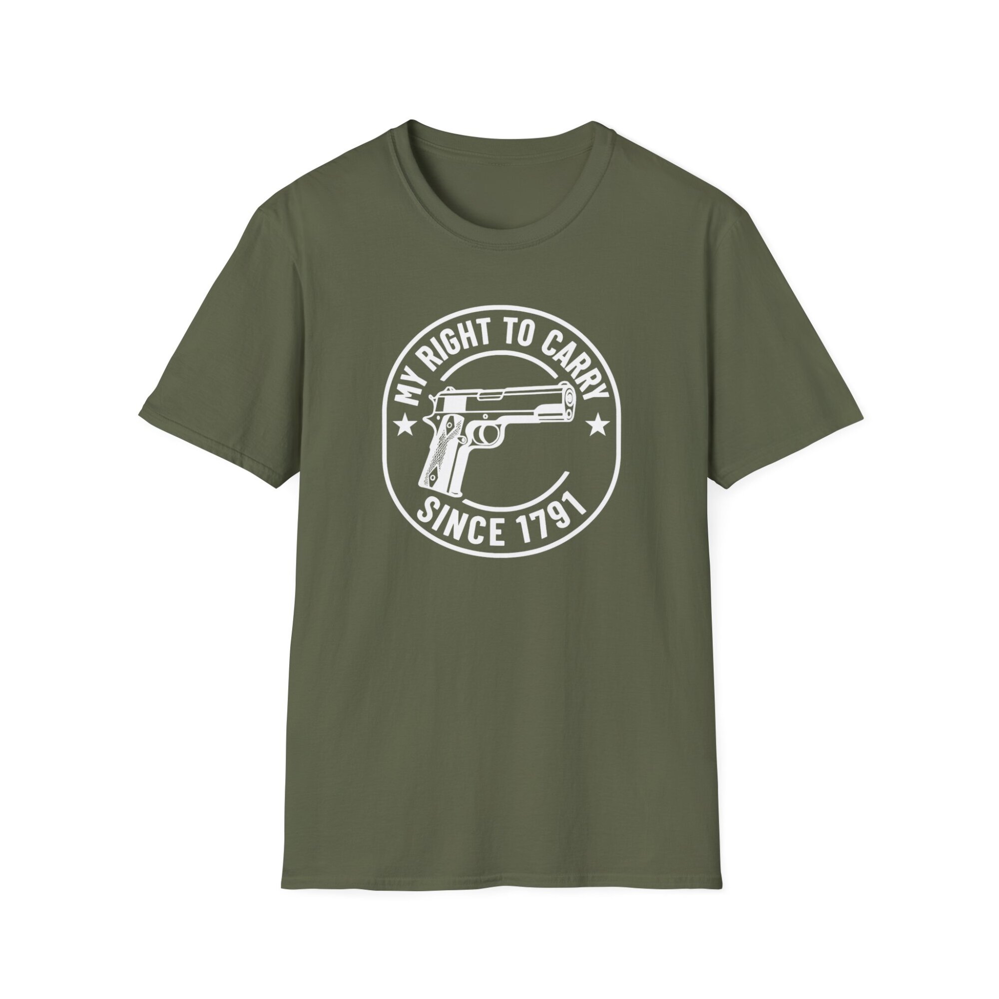 My Right to Carry Tee, Unisex Heavy Cotton Tee for Gun Enthusiasts - A091 - Image 3