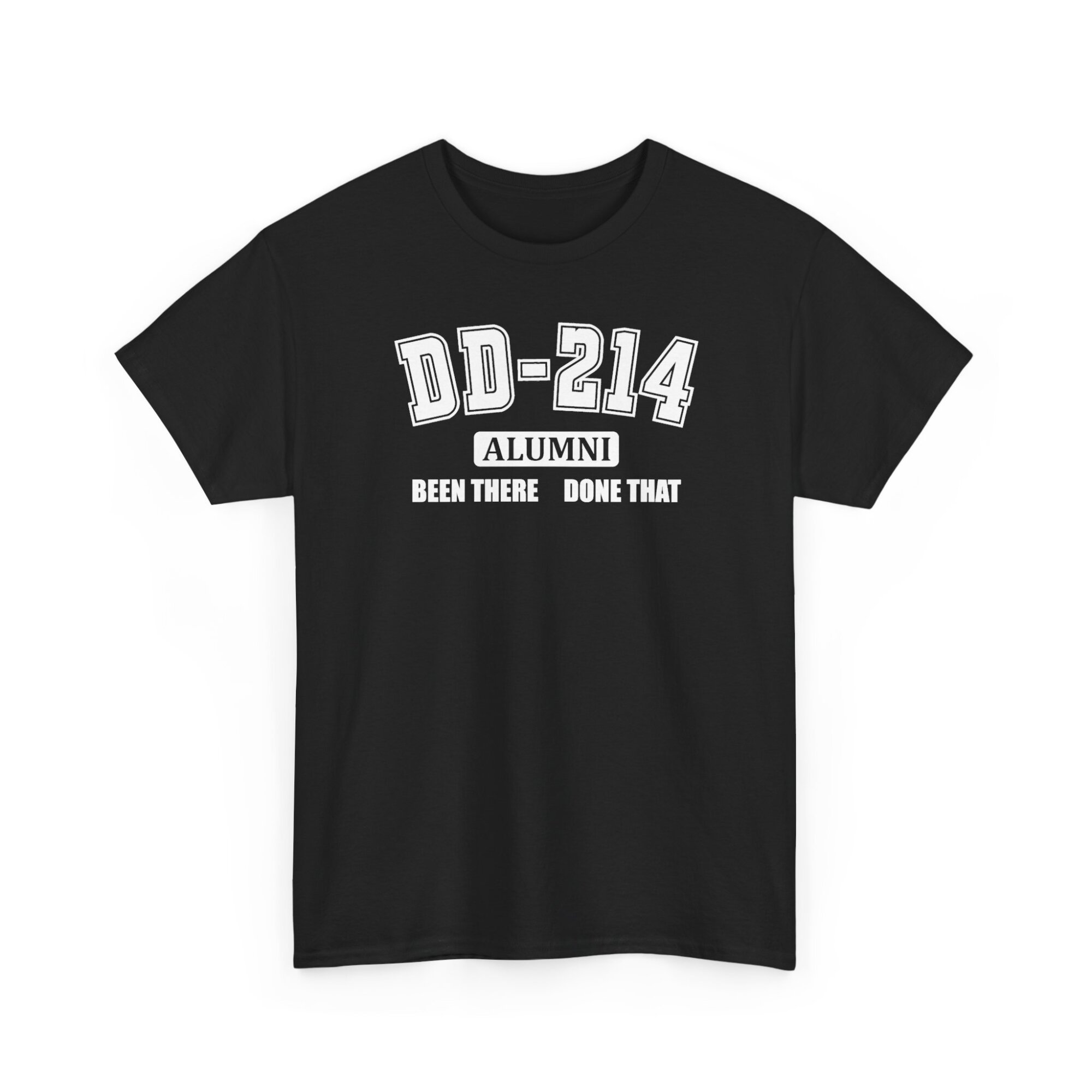 DD-214 Veteran T-Shirt | Military Service Pride Tee - Unisex Heavy Cotton Tee - Image 3