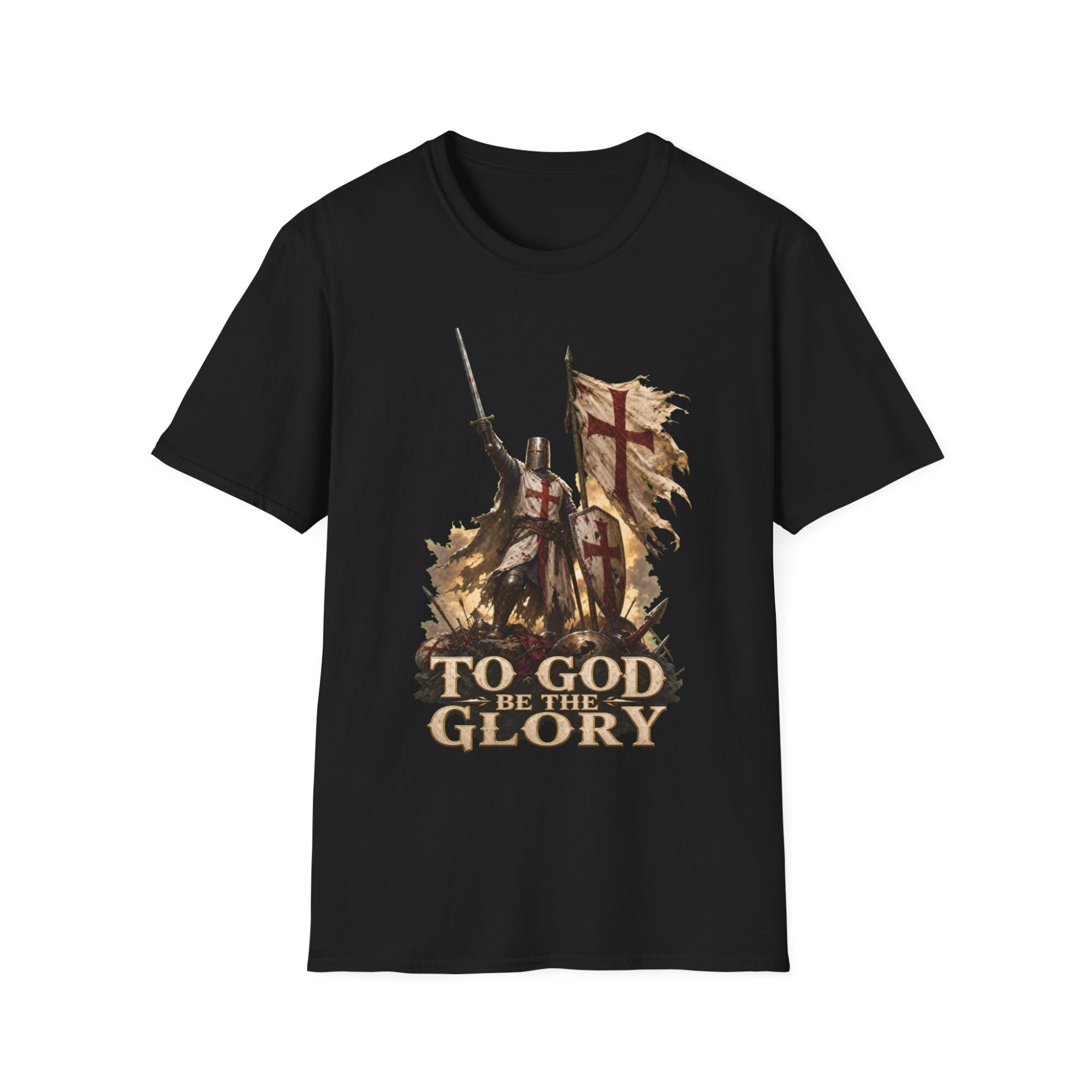 To God Be the Glory Christian Cross T-Shirt C011 - Image 3