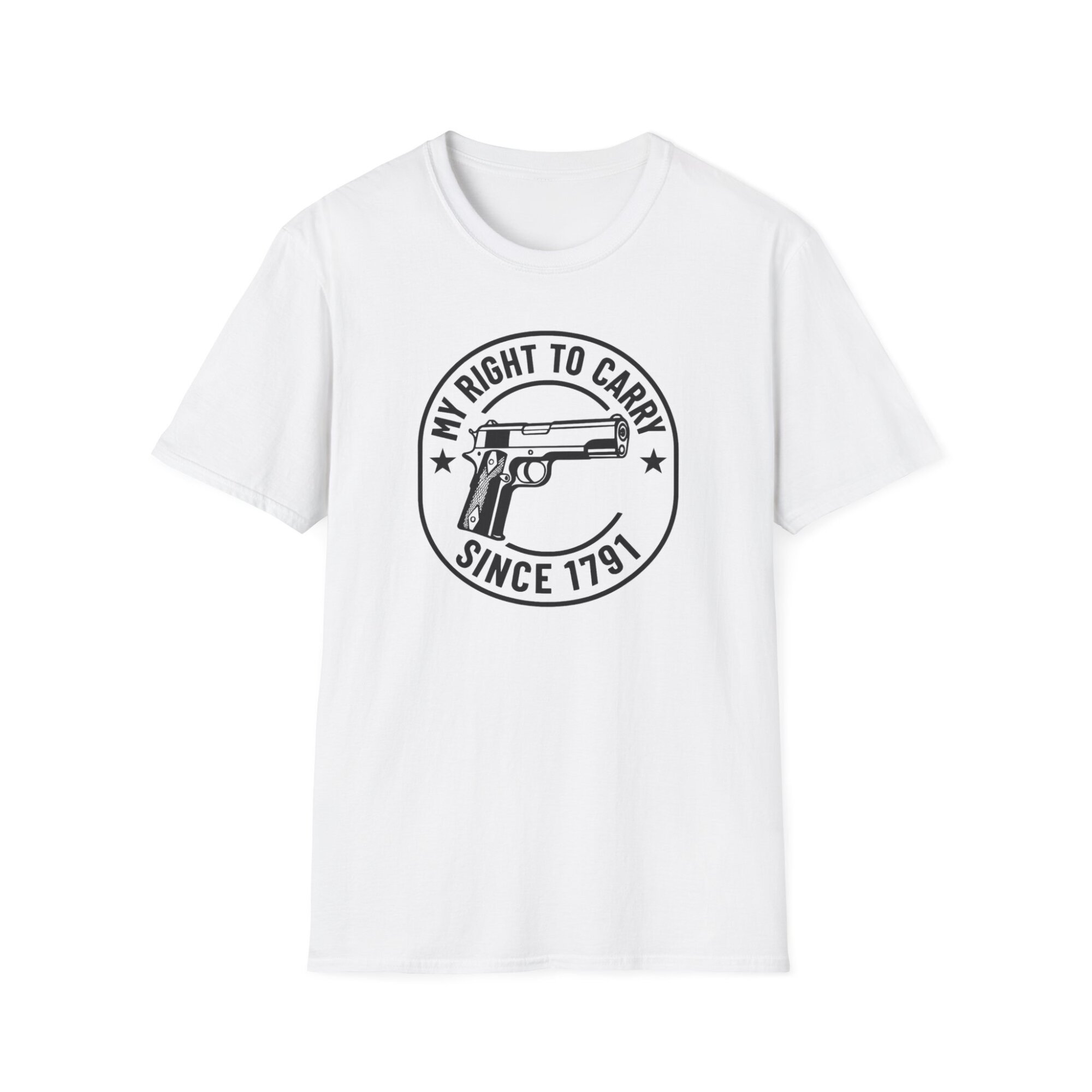 My Right to Carry Tee, Unisex Heavy Cotton Tee for Gun Enthusiasts - A091