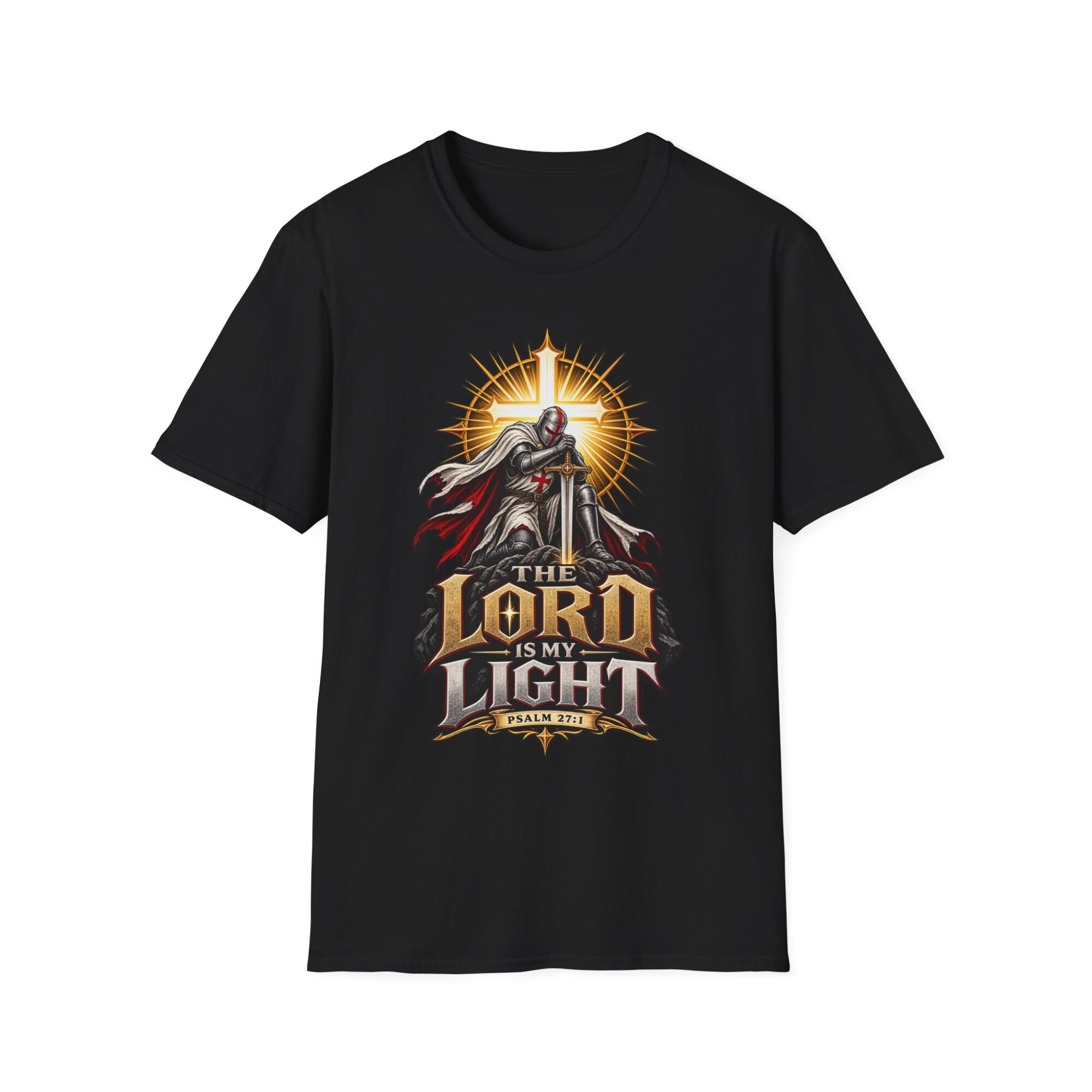 The Lord Is My Light Christian T-Shirt C017 - Image 2