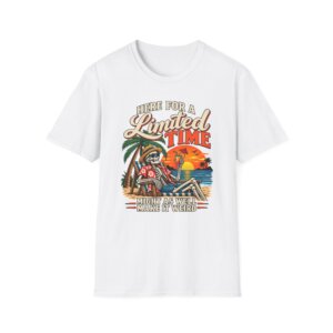Printed Time Tropical Sunset Graphic T-Shirt - D002