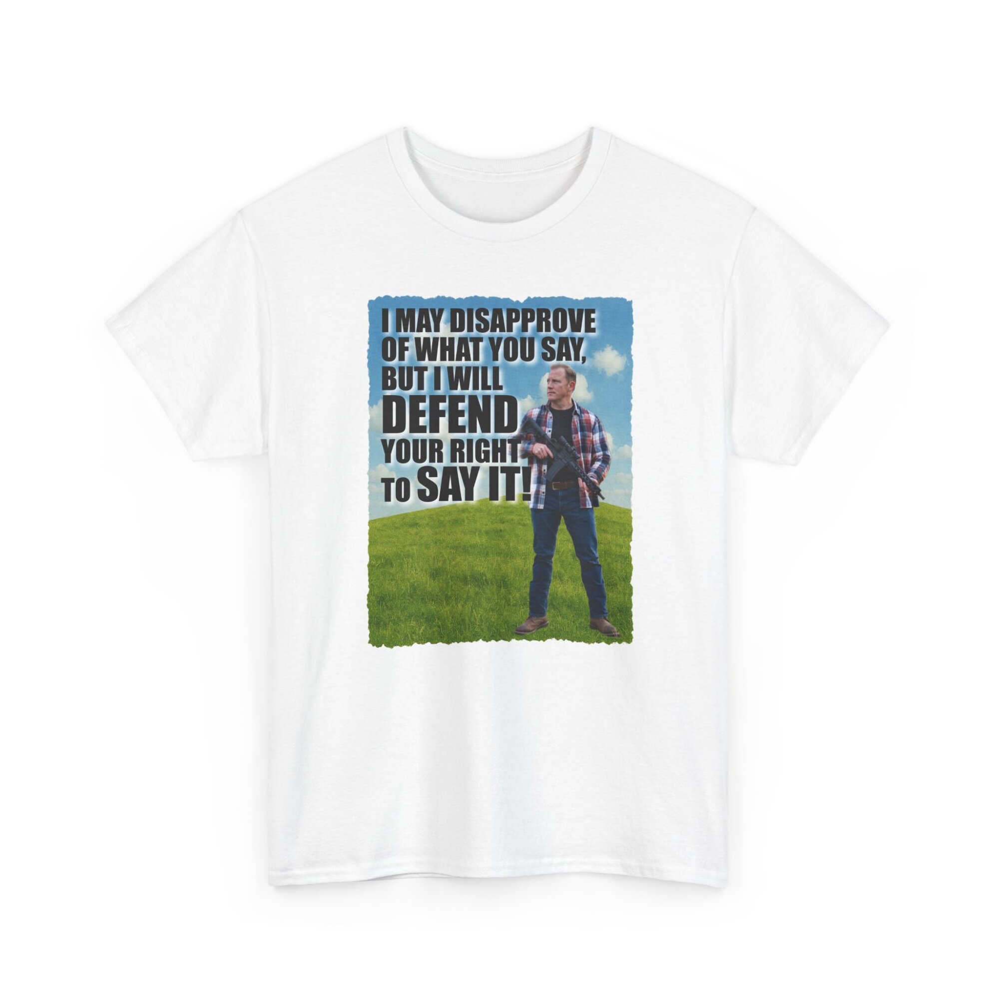 Free Speech T-Shirt - I May Disapprove Quote - Patriotic First Amendment Tee