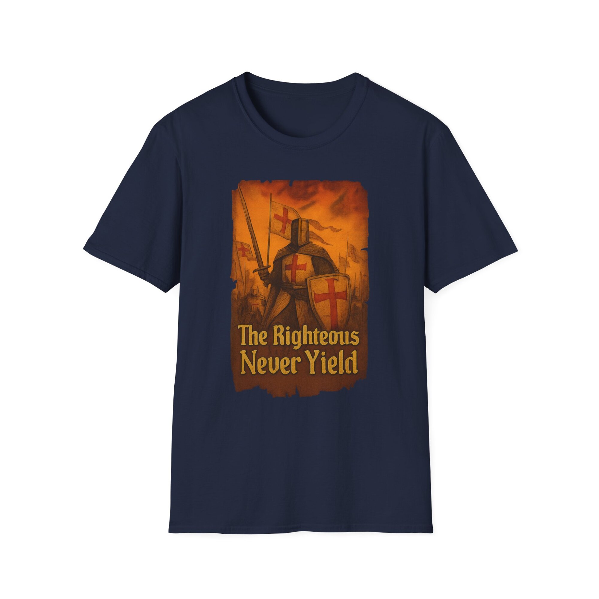 The Righteous Never Yield in bold medieval font - A071 - Image 6