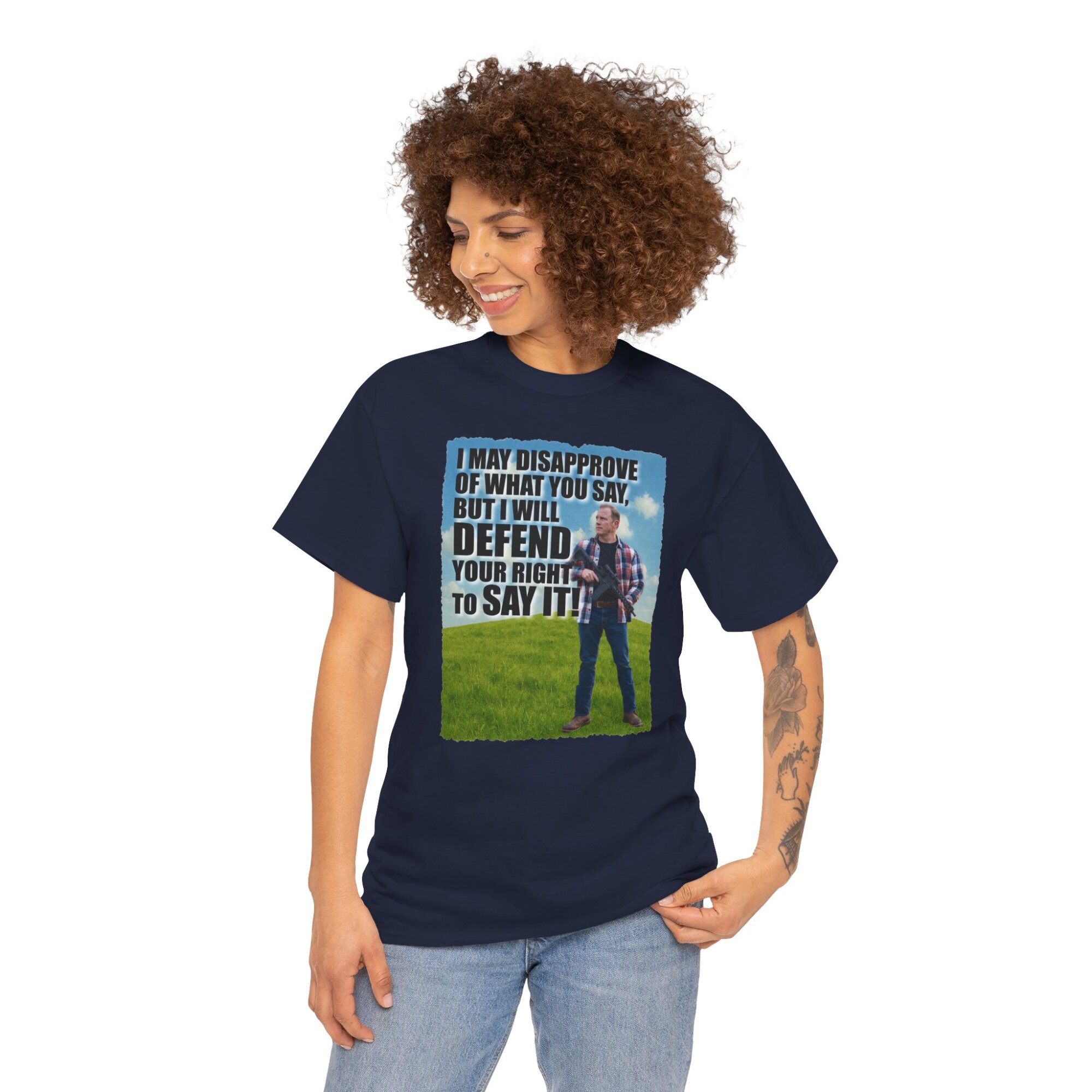 Free Speech T-Shirt - I May Disapprove Quote - Patriotic First Amendment Tee - Image 10
