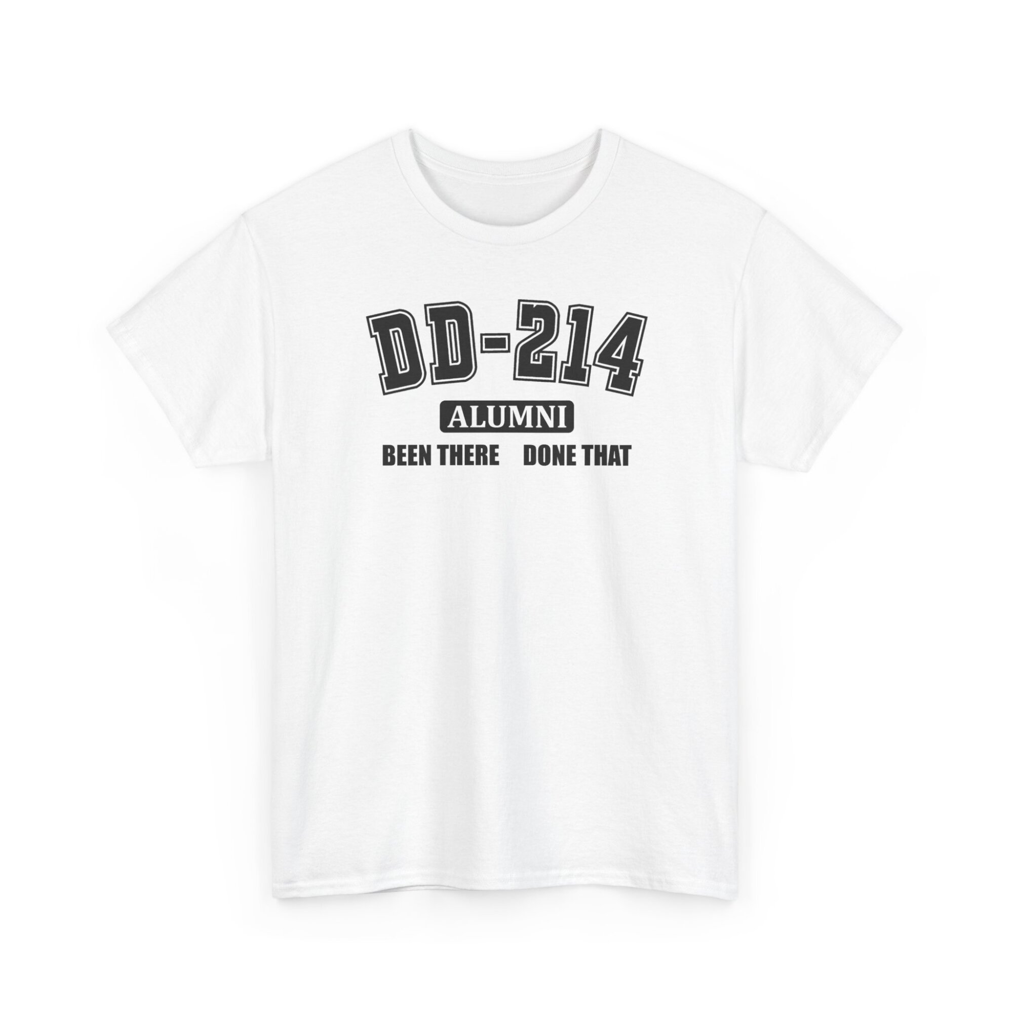 DD-214 Veteran T-Shirt | Military Service Pride Tee - Unisex Heavy Cotton Tee