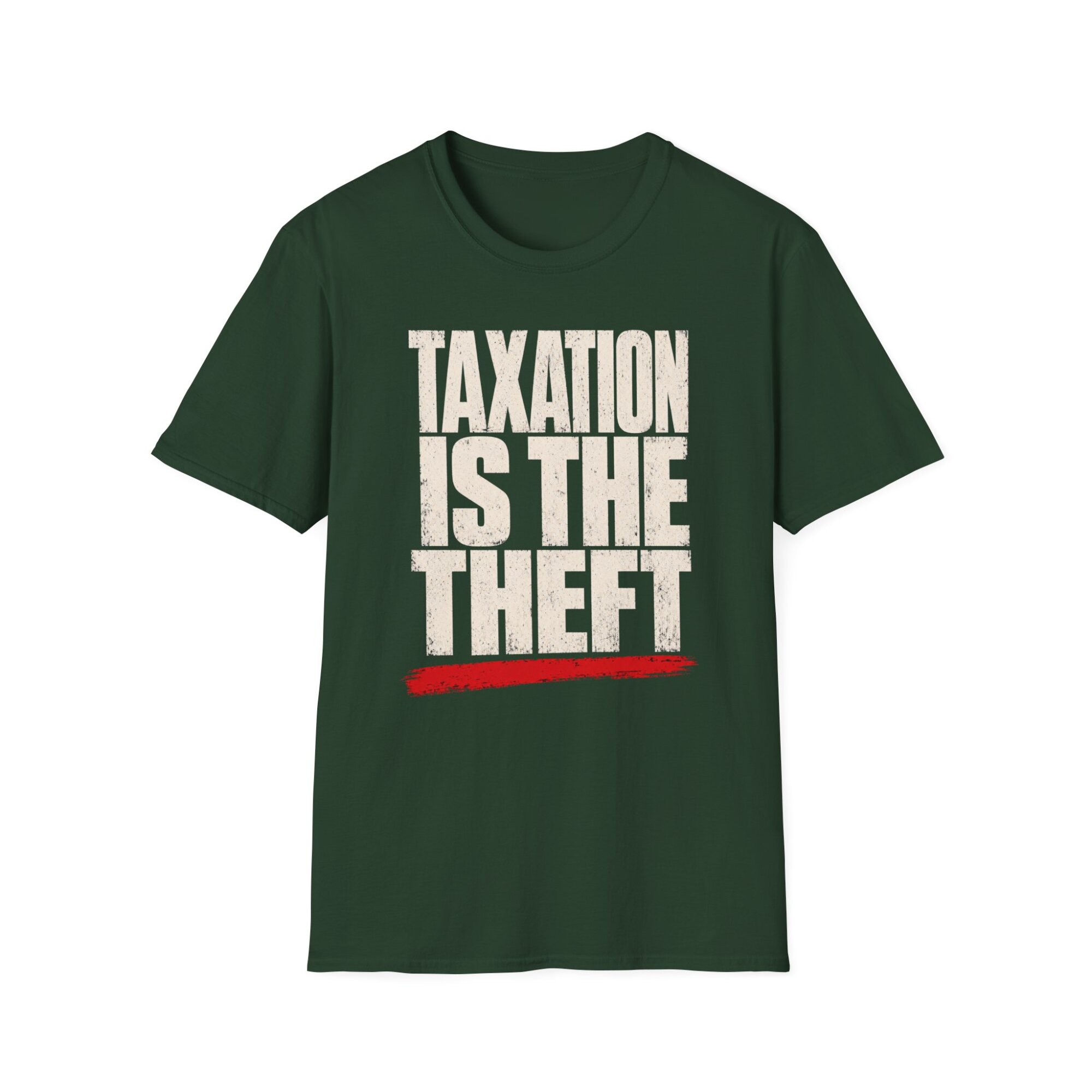Taxation Is Theft Political Slogan T-Shirt P001 - Image 4