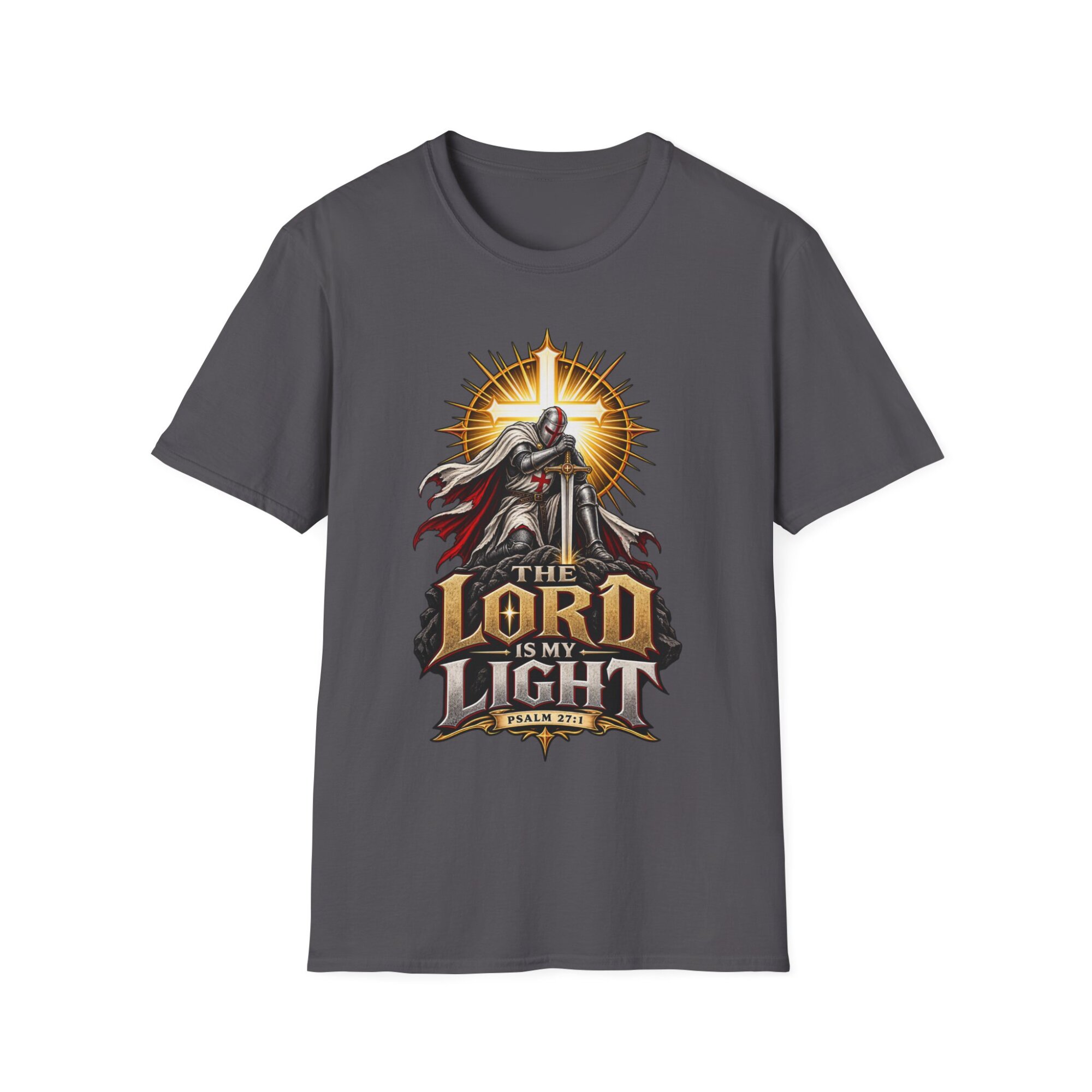 The Lord Is My Light Christian T-Shirt C017 - Image 5